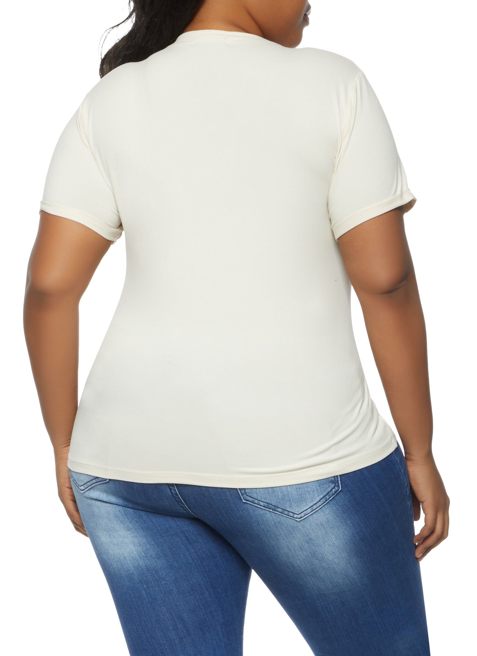 Plus Size Rhinestone Motorcycle Tee sold by Rainbow product image thumbnail 2