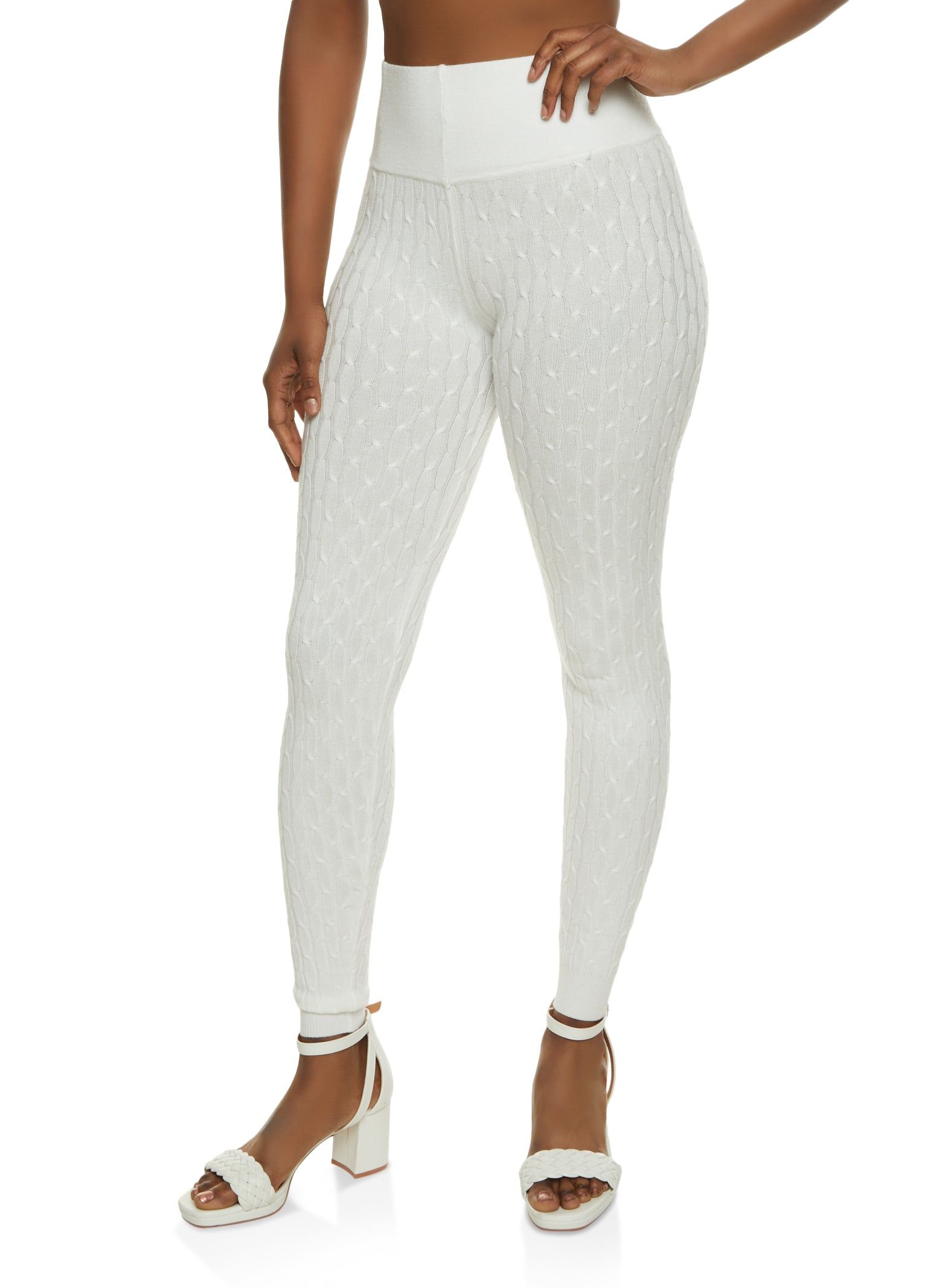 Cable Knit Leggings sold by Rainbow