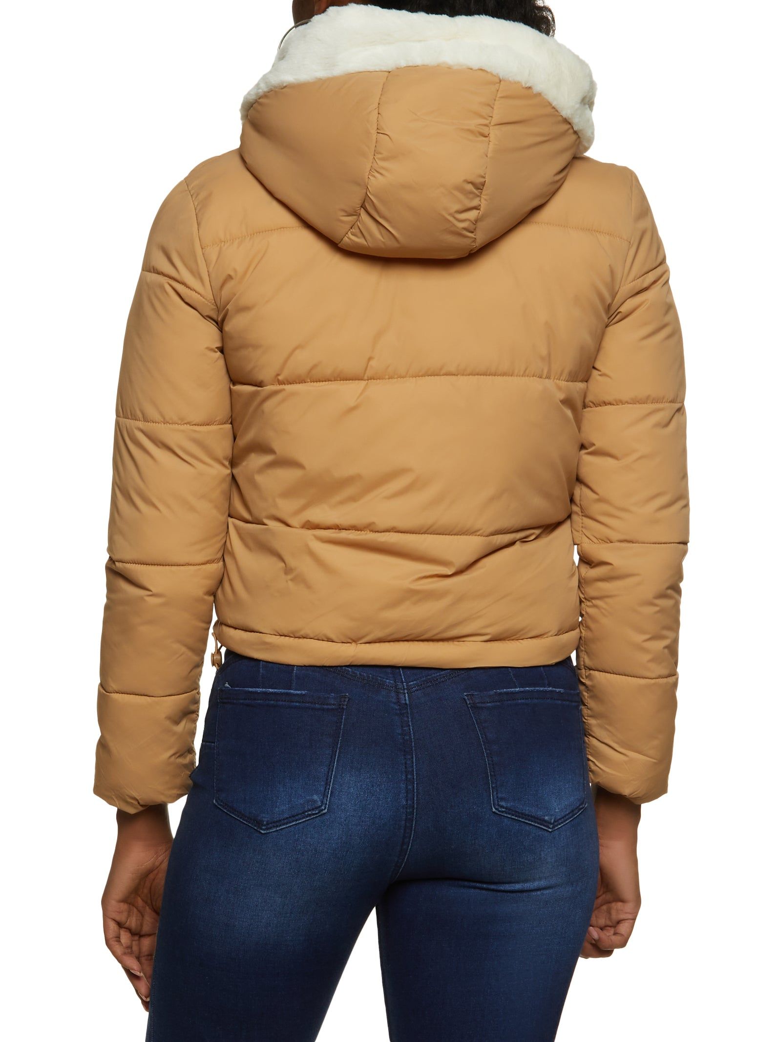 Faux Fur Lined Puffer Jacket sold by Rainbow product image thumbnail 3