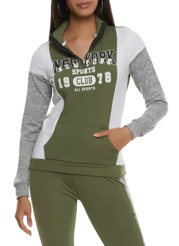 New York Sports 1978 Half Zip Sweatshirt sold by Rainbow