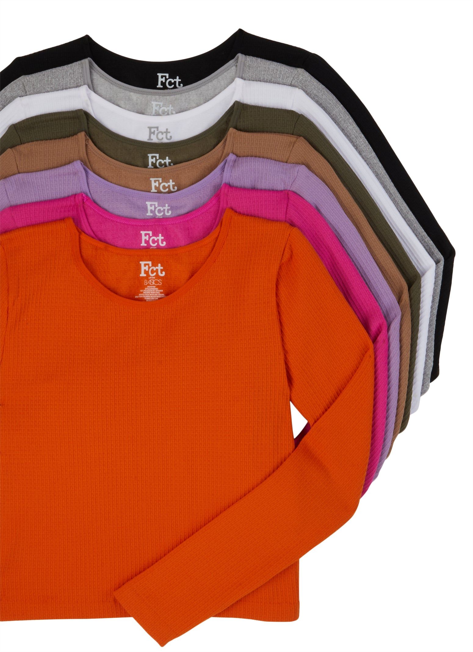 Seamless Waffle Knit Crew Neck Top sold by Rainbow product image thumbnail 2