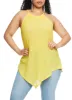 Plus Size Textured Knit High Neck Hanky Hem Top sold by Rainbow