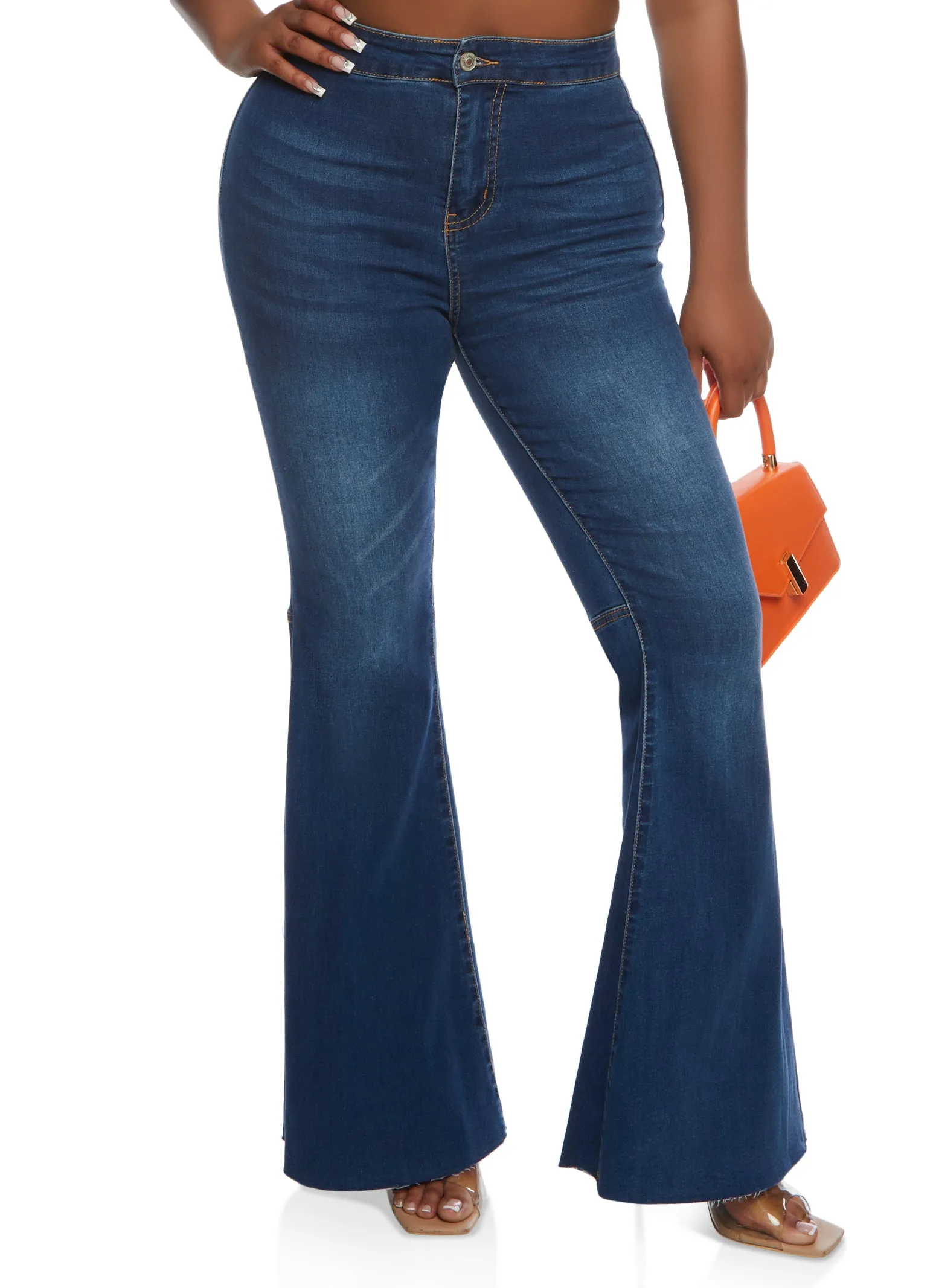WAX Raw Hem Flare Jeans sold by Rainbow product image thumbnail 2