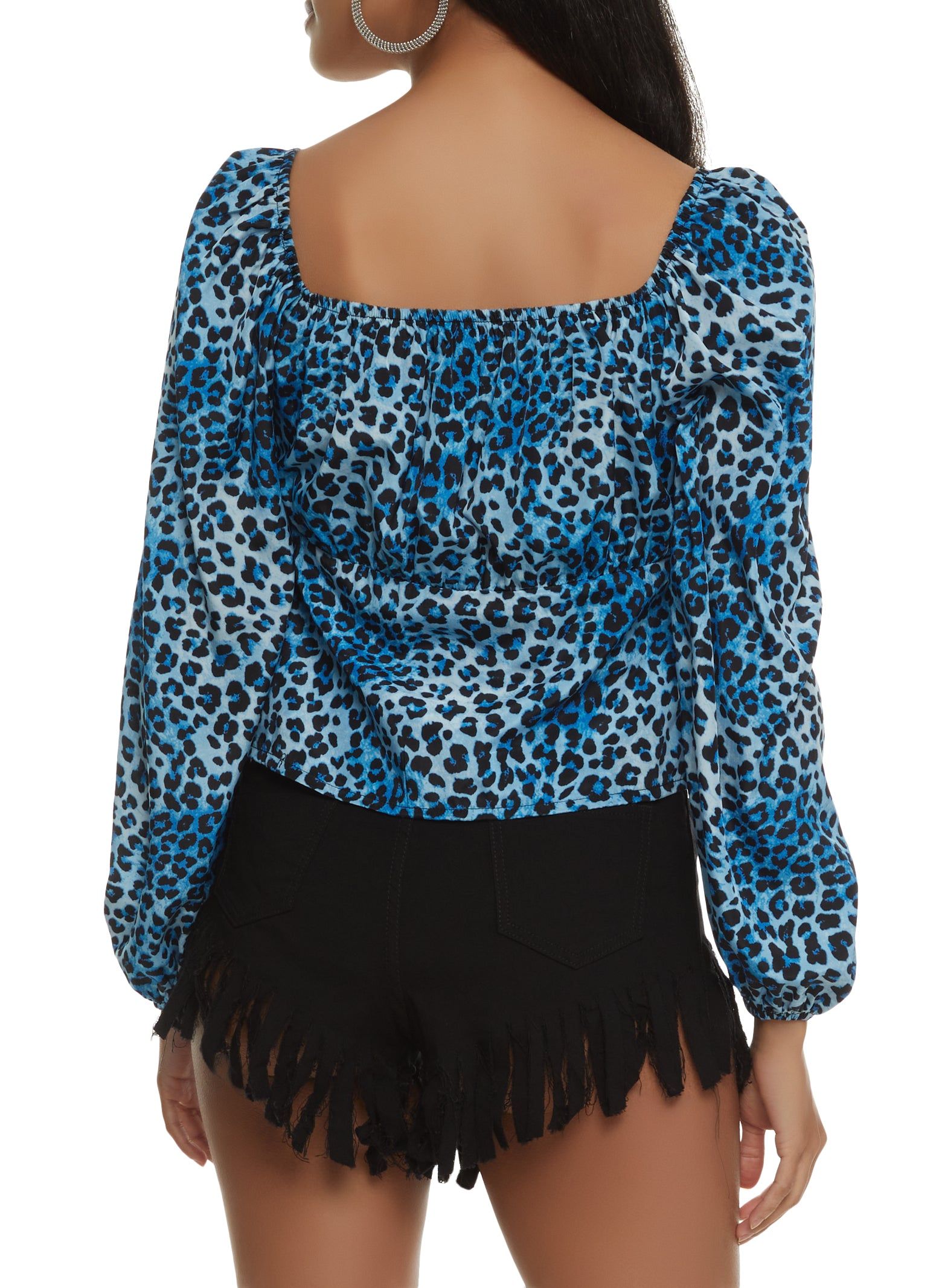 Animal Print Tie Front Top sold by Rainbow product image thumbnail 2