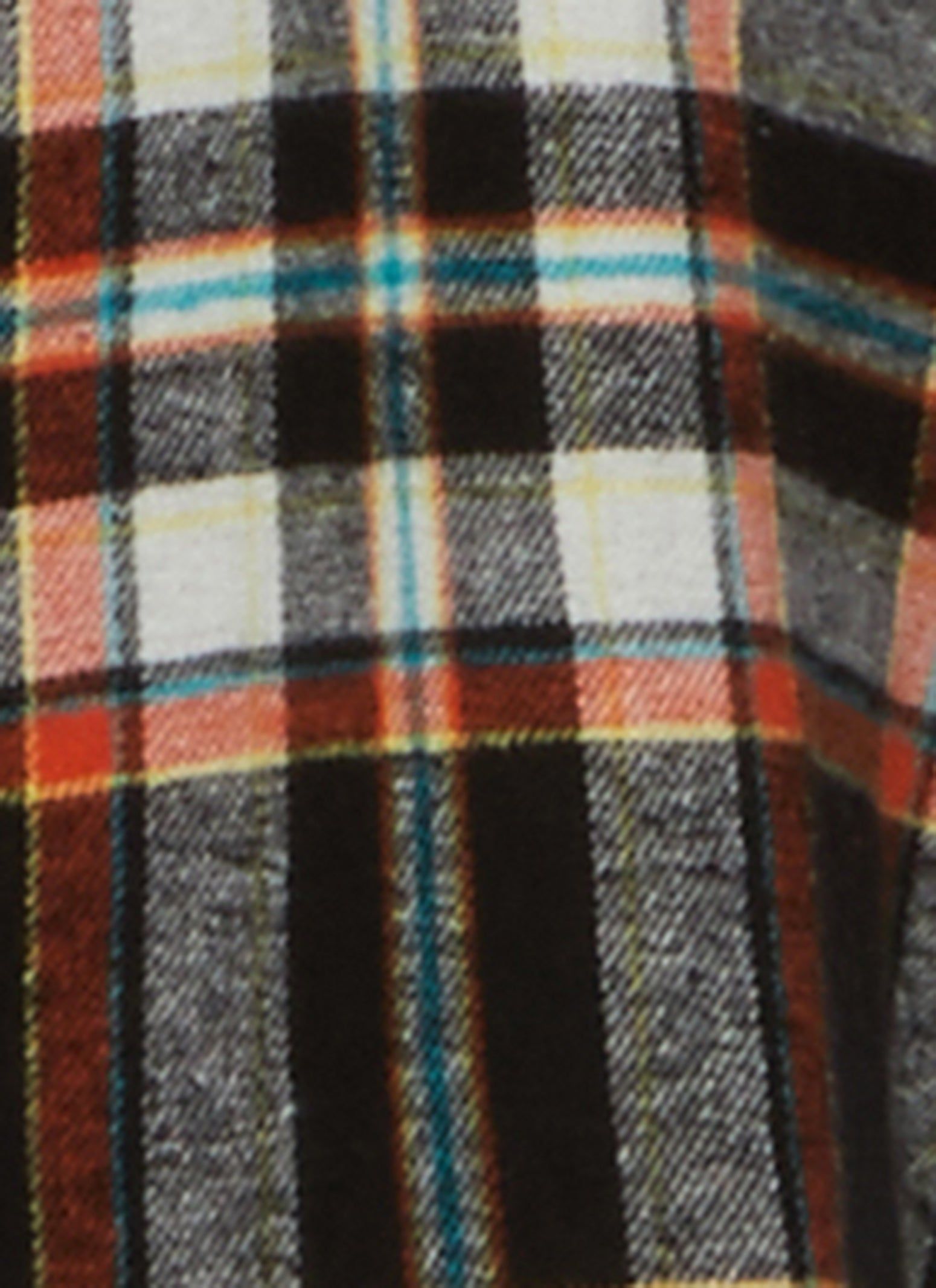 Plaid Button Front Hooded Flannel Shirt sold by Rainbow product image thumbnail 3