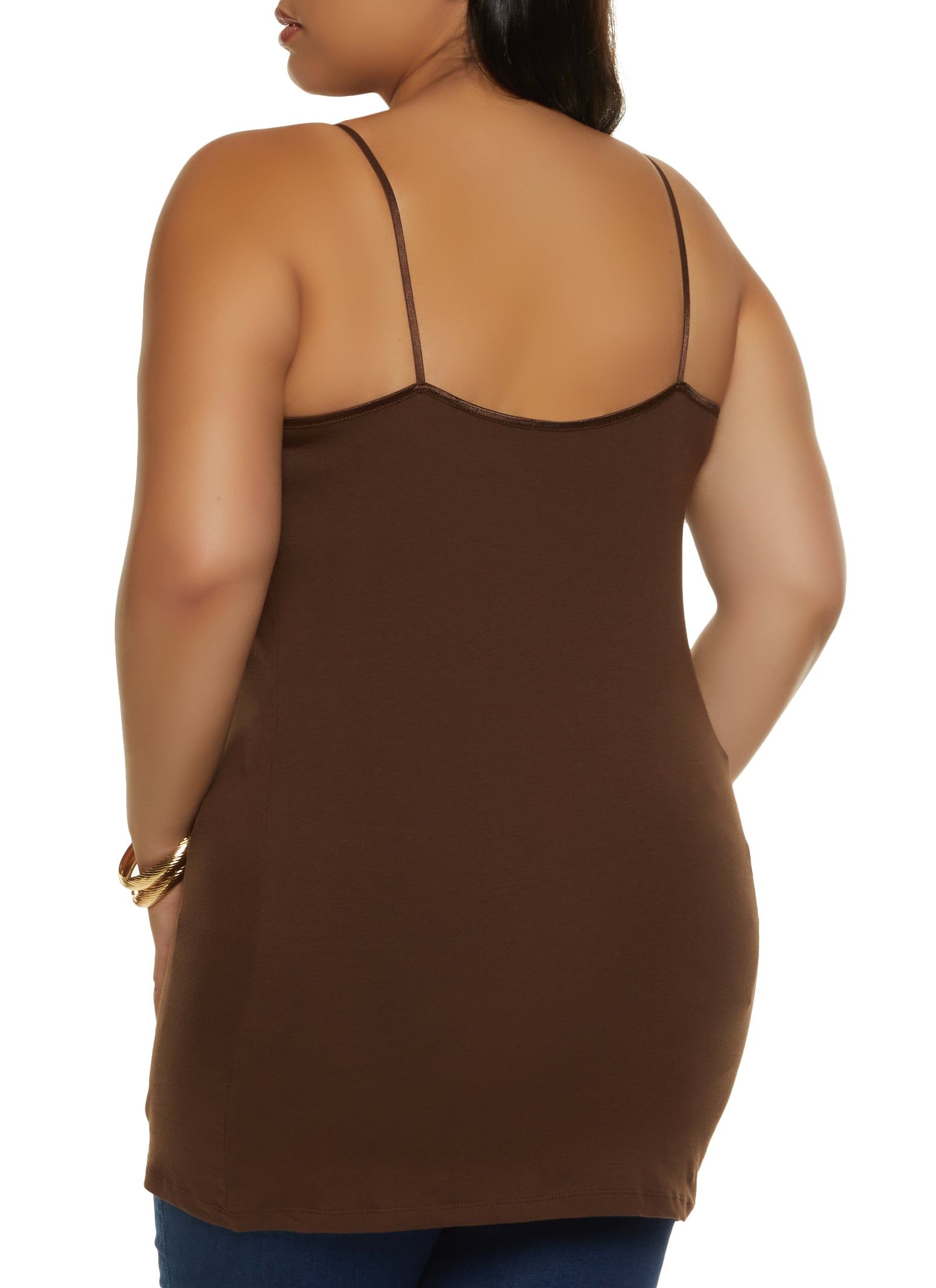 Plus Size Solid Scoop Neck Cami sold by Rainbow product image thumbnail 2