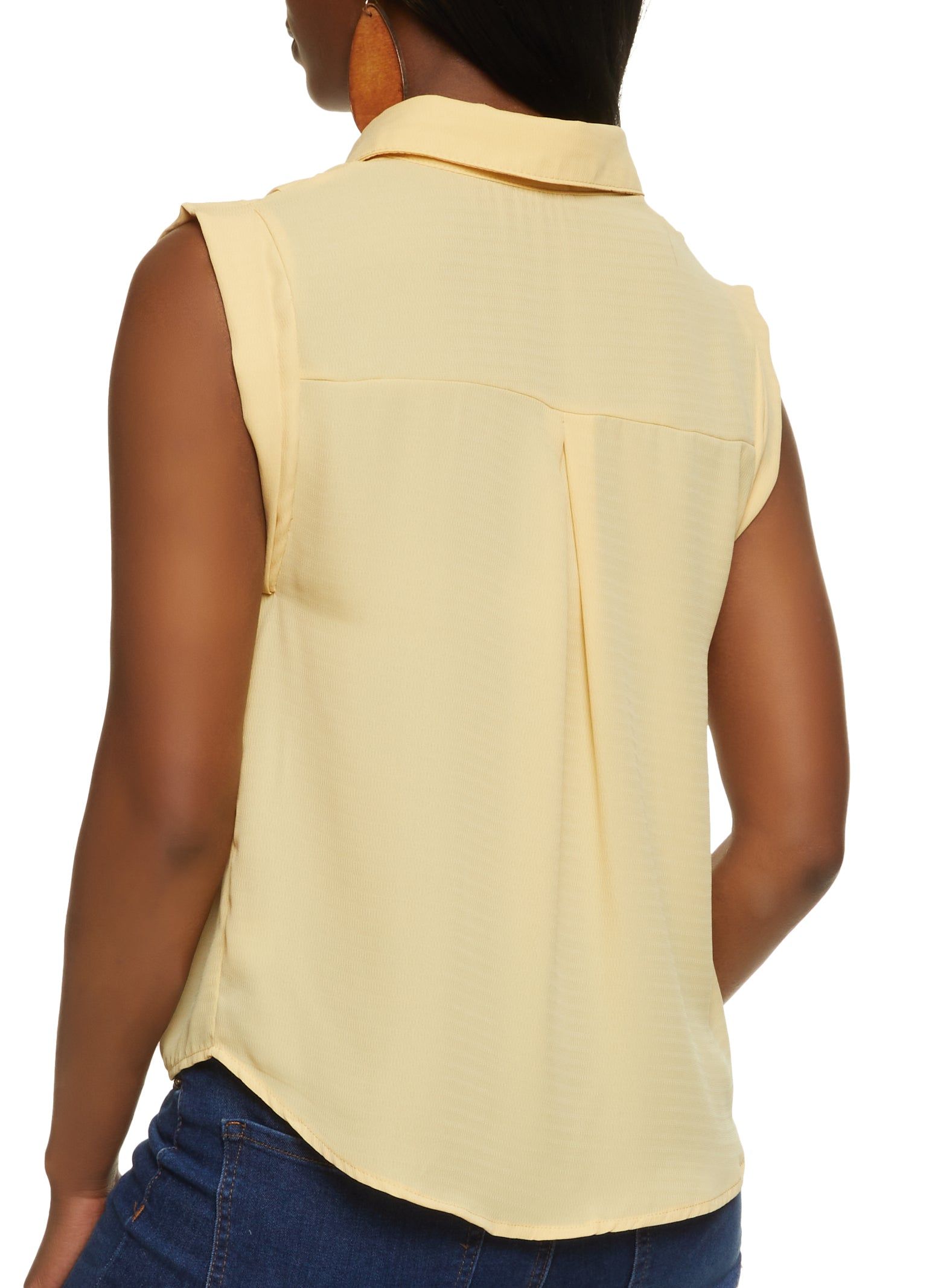 Sleeveless Button Front Shirt sold by Rainbow product image thumbnail 2