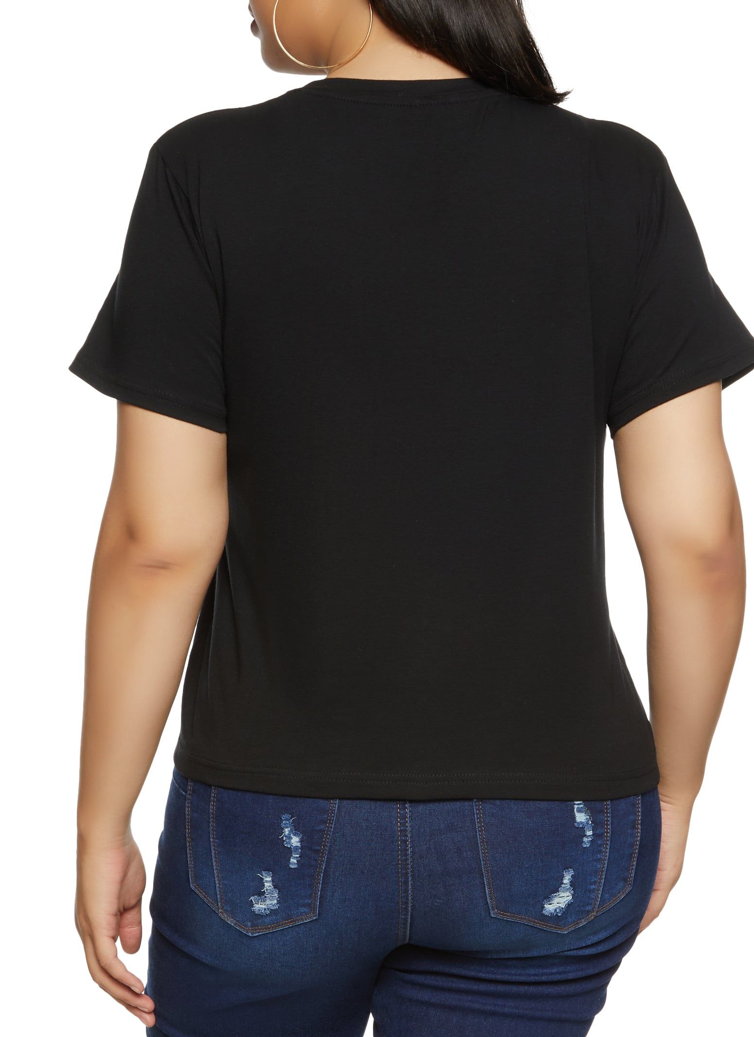 Plus Size Rhinestone Pray Through It Graphic Tee sold by Rainbow product image thumbnail 2