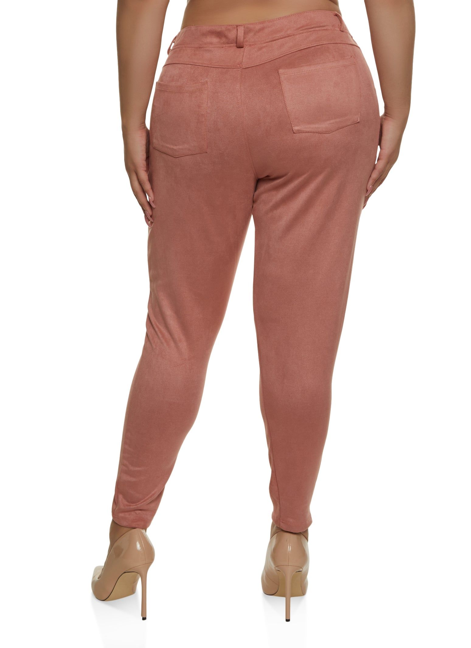 Plus Size Faux Suede High Waist Pants sold by Rainbow product image thumbnail 2