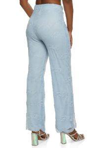 Mesh Floral Lace Flared Pants sold by Rainbow