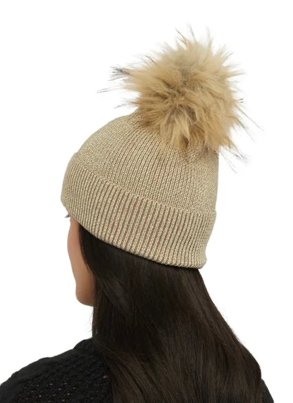 Lurex Pom Pom Beanie sold by Rainbow