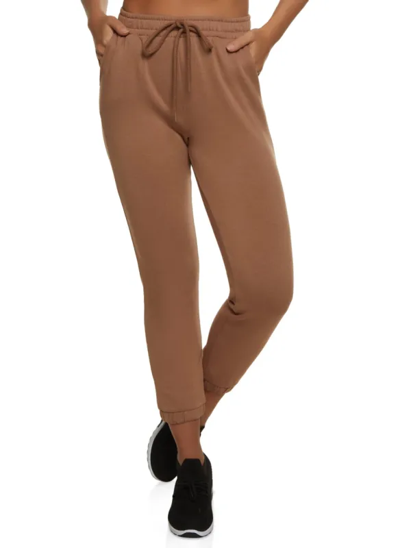 Fleece Faux Drawstring Sweatpants sold by Rainbow