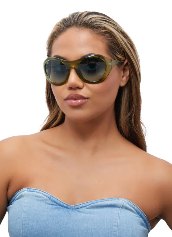 Oversized Oval Sunglasses sold by Rainbow
