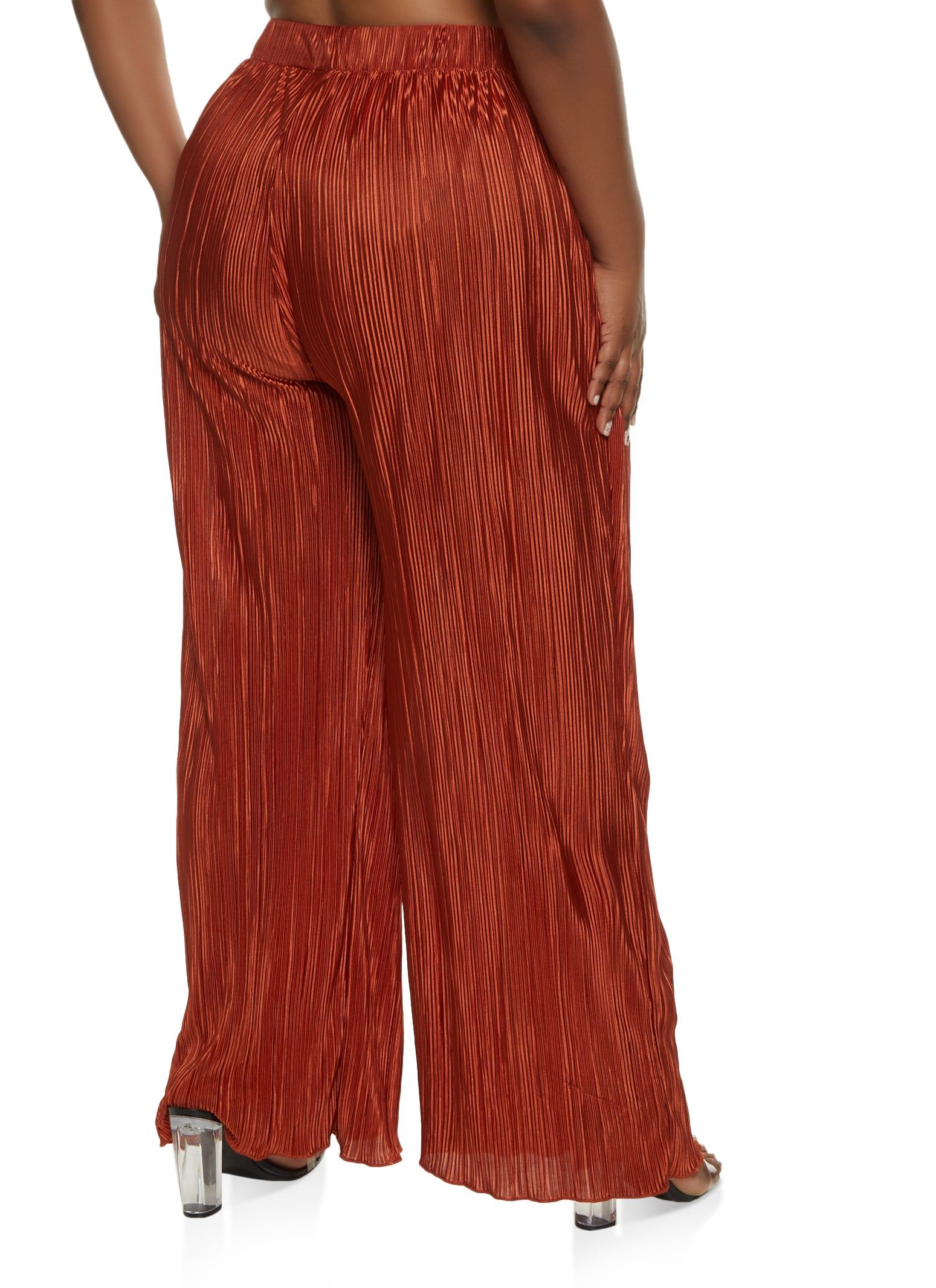 Plus Size Plisse Wide Leg Pants sold by Rainbow product image thumbnail 2