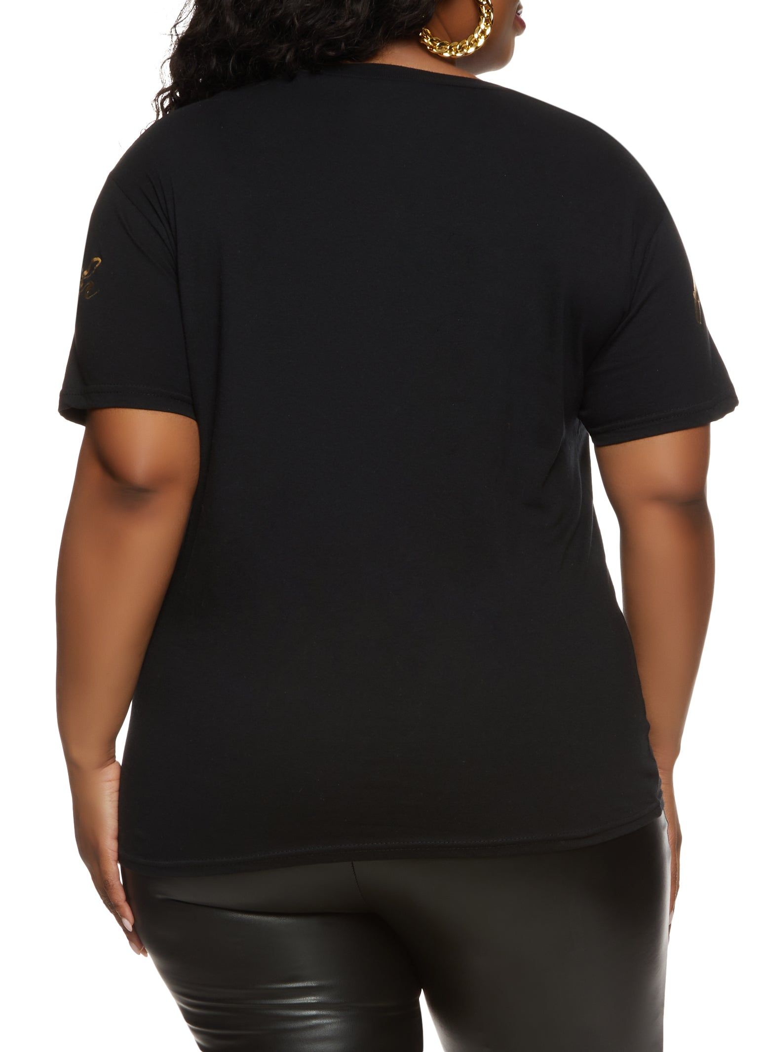 Plus Size Let Your Faith Be Bigger Than Your Fear Tee sold by Rainbow product image thumbnail 2