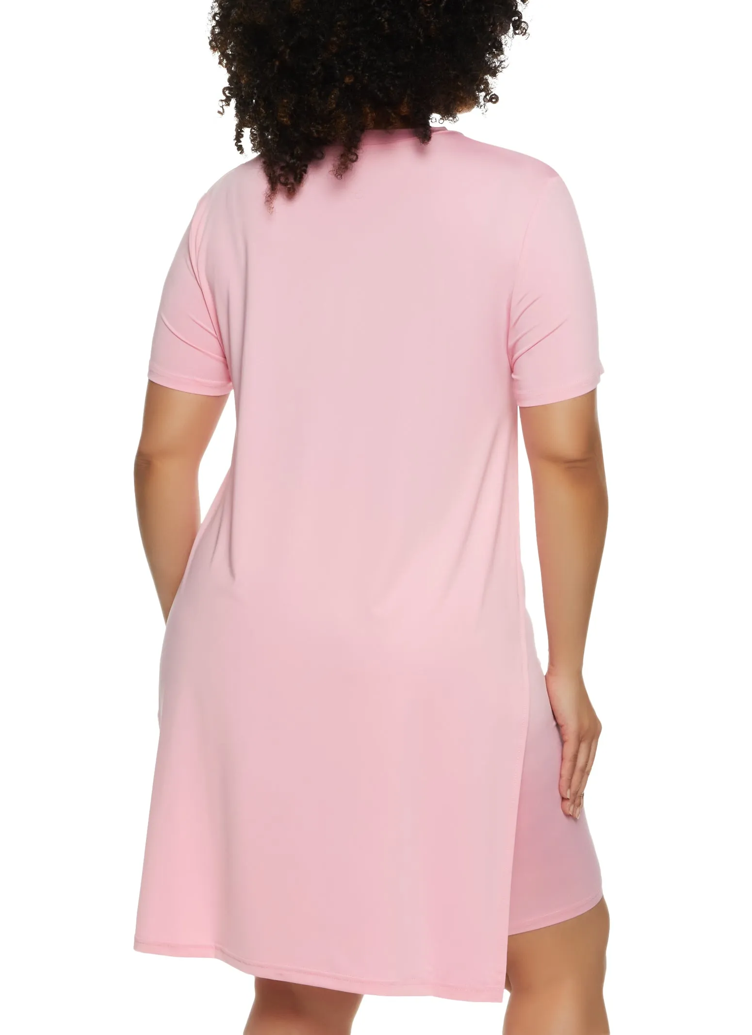 Plus Size Daisy High Slit Tunic Tee sold by Rainbow product image thumbnail 3