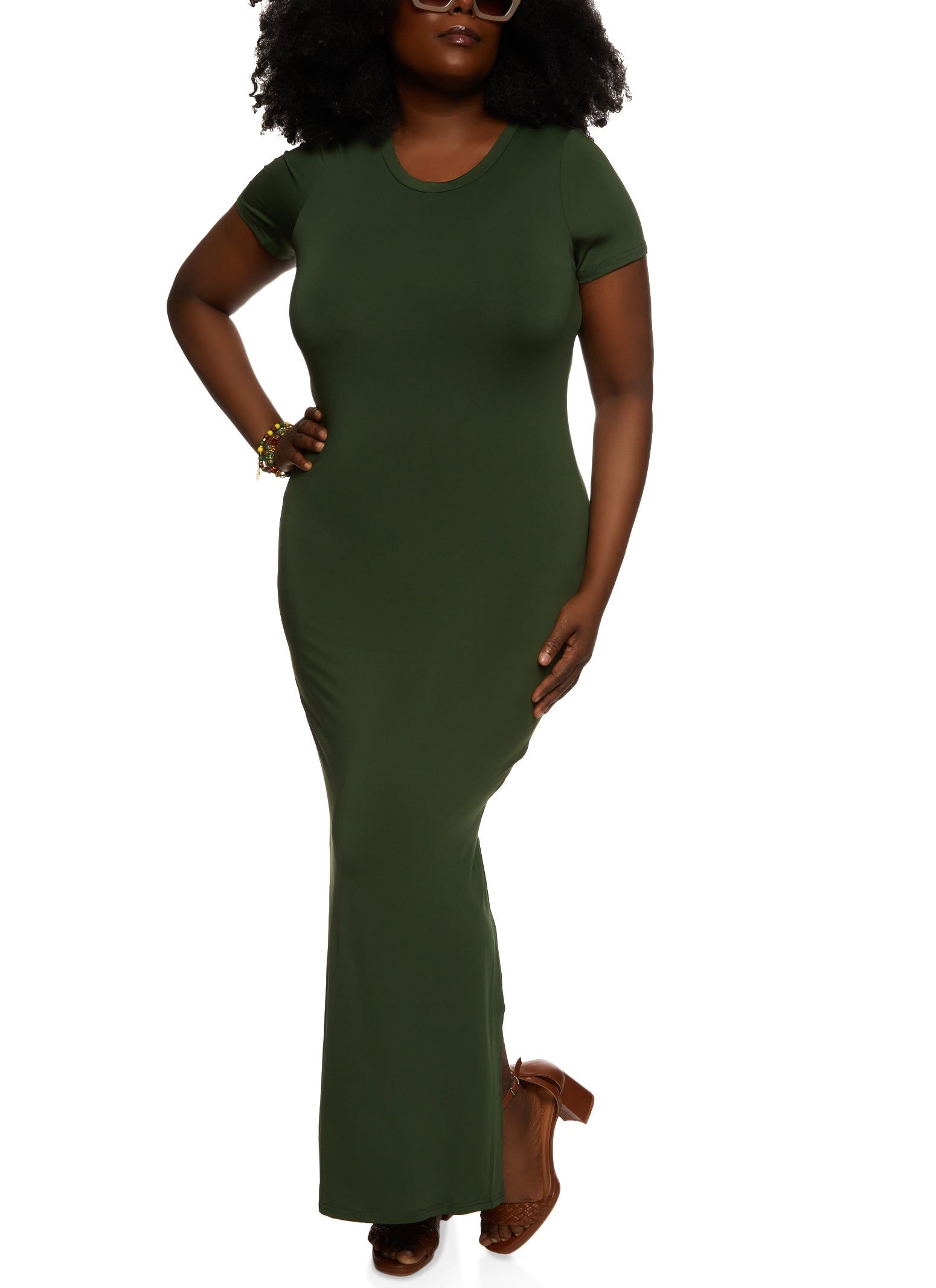 Plus Size T Shirt Maxi Dress sold by Rainbow