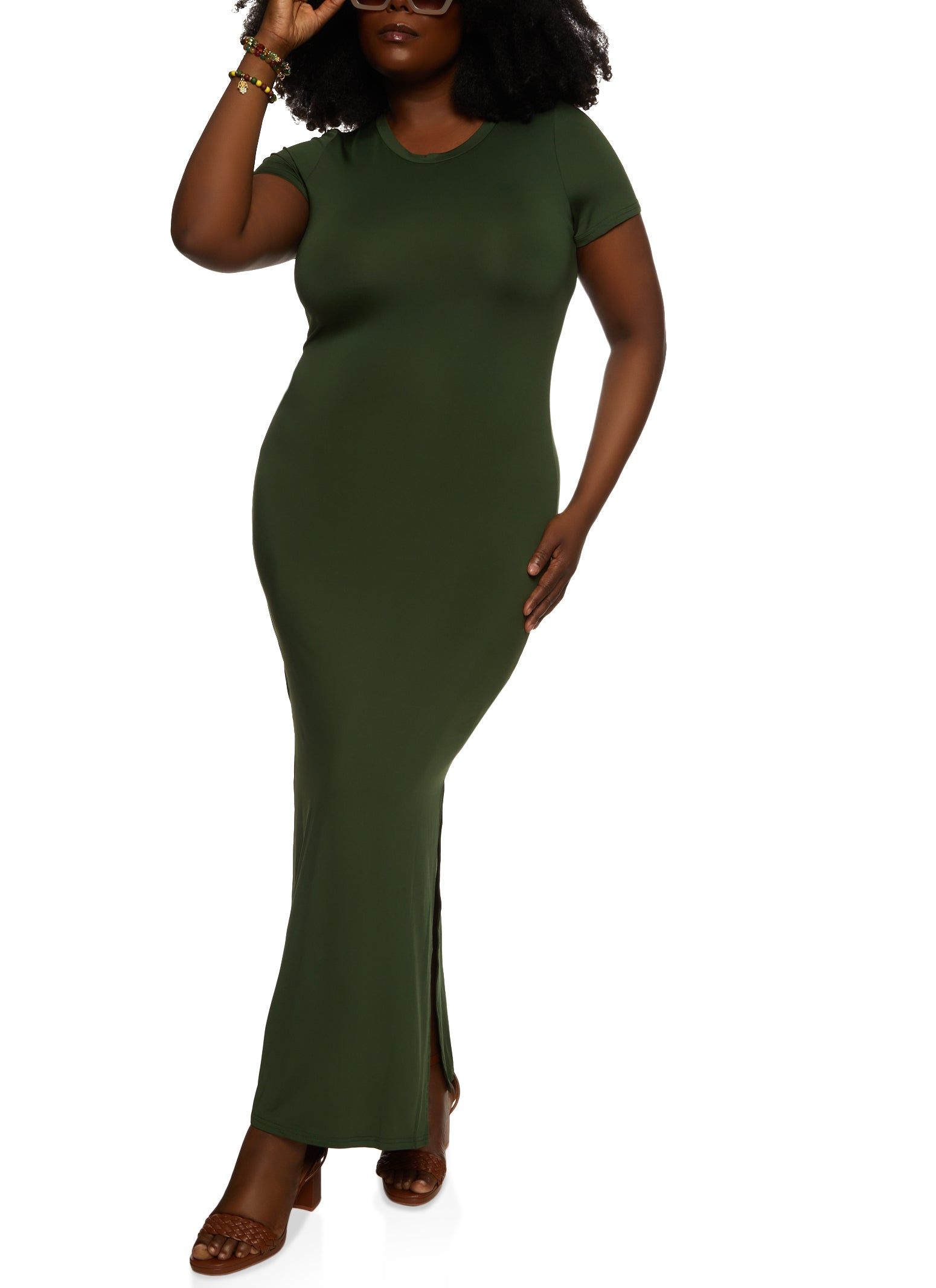 Plus Size T Shirt Maxi Dress sold by Rainbow product image thumbnail 2