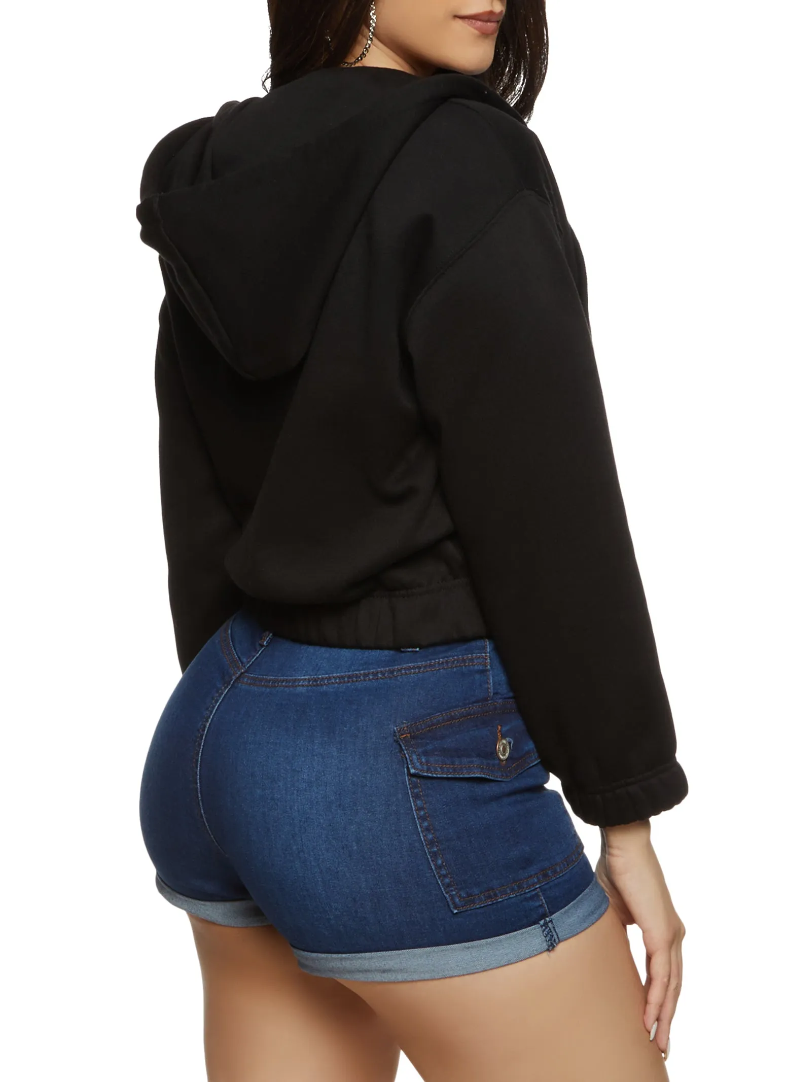 Iris Fleece Zip Front Hoodie sold by Rainbow product image thumbnail 2