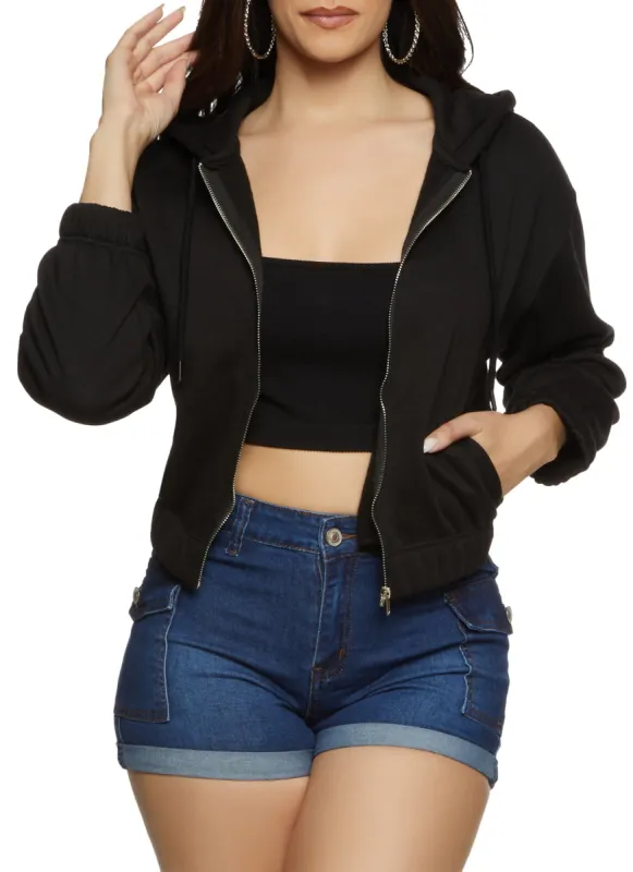 Iris Fleece Zip Front Hoodie sold by Rainbow