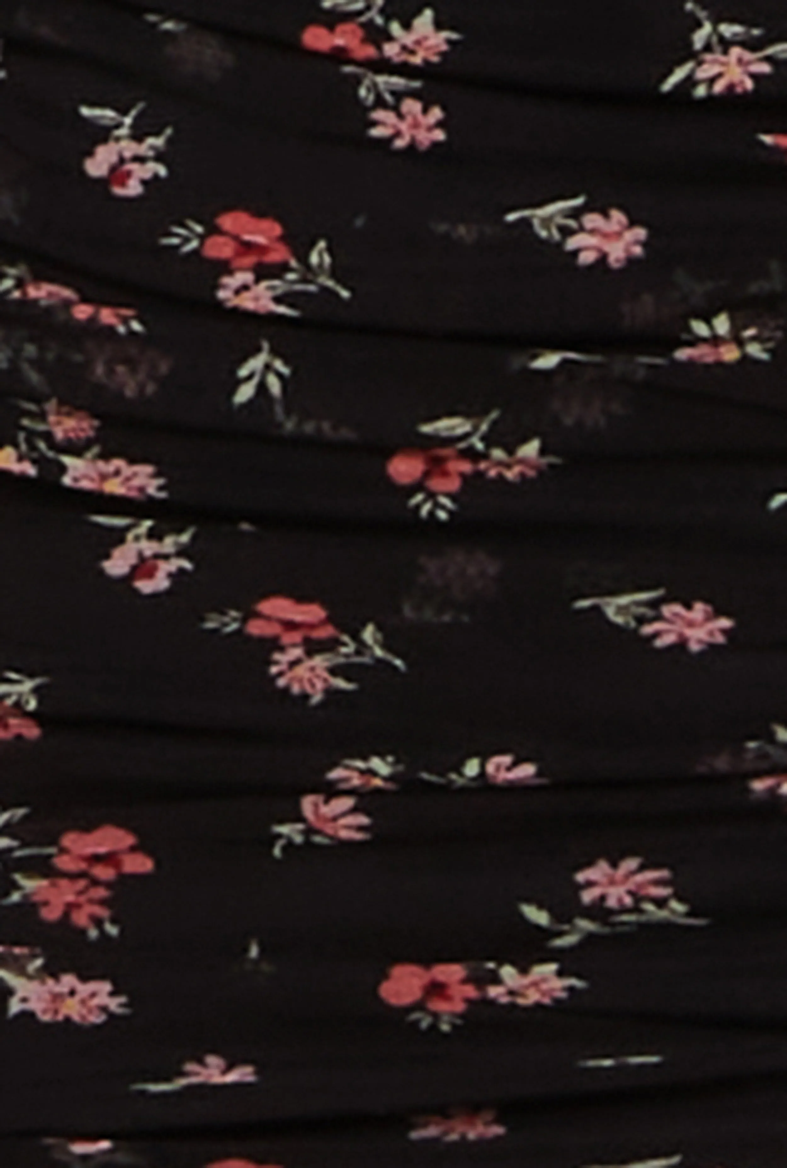 Mesh Floral Ruched Peasant Dress sold by Rainbow product image thumbnail 4