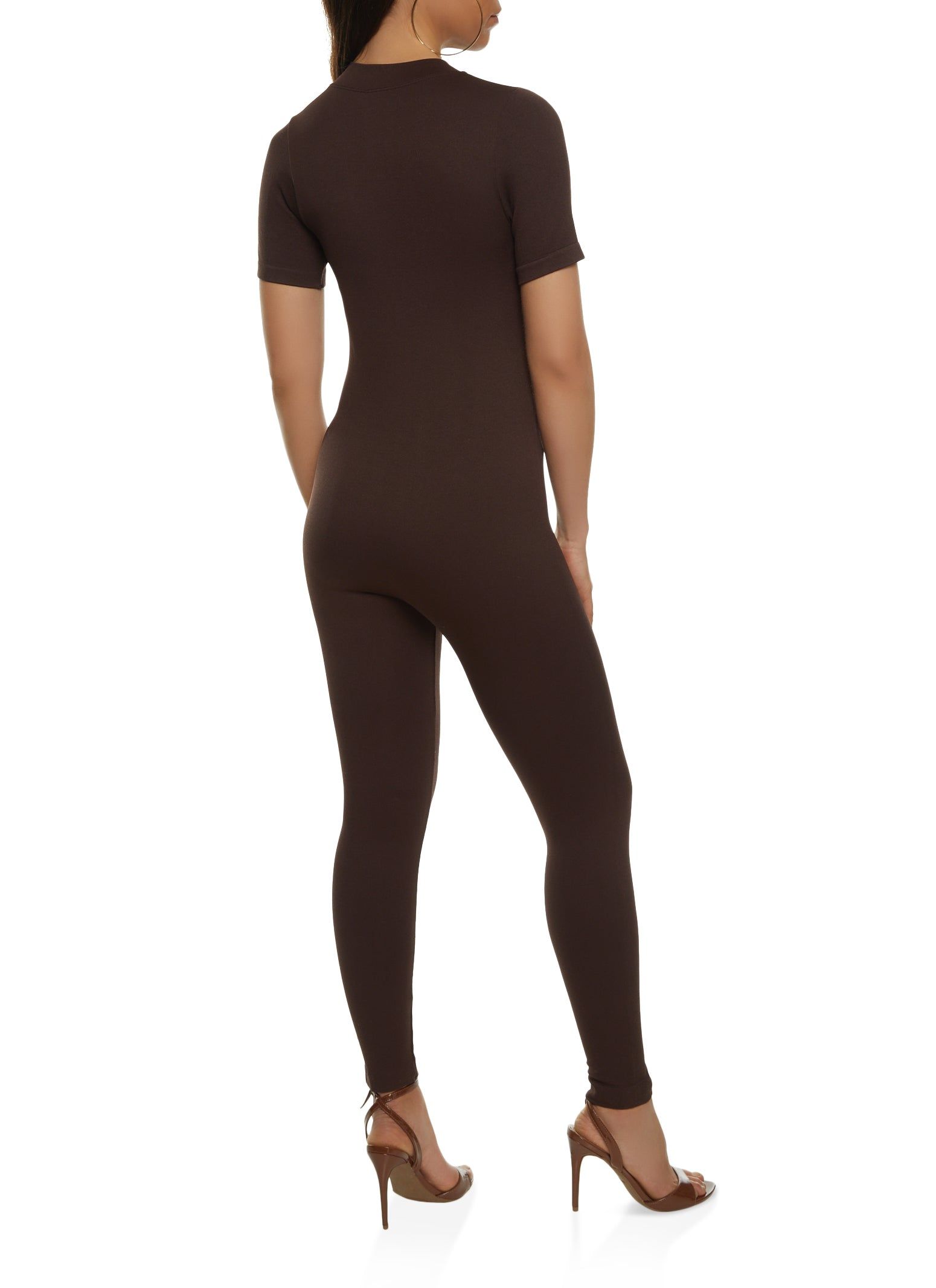 Seamless Zip Neck Catsuit sold by Rainbow product image thumbnail 2