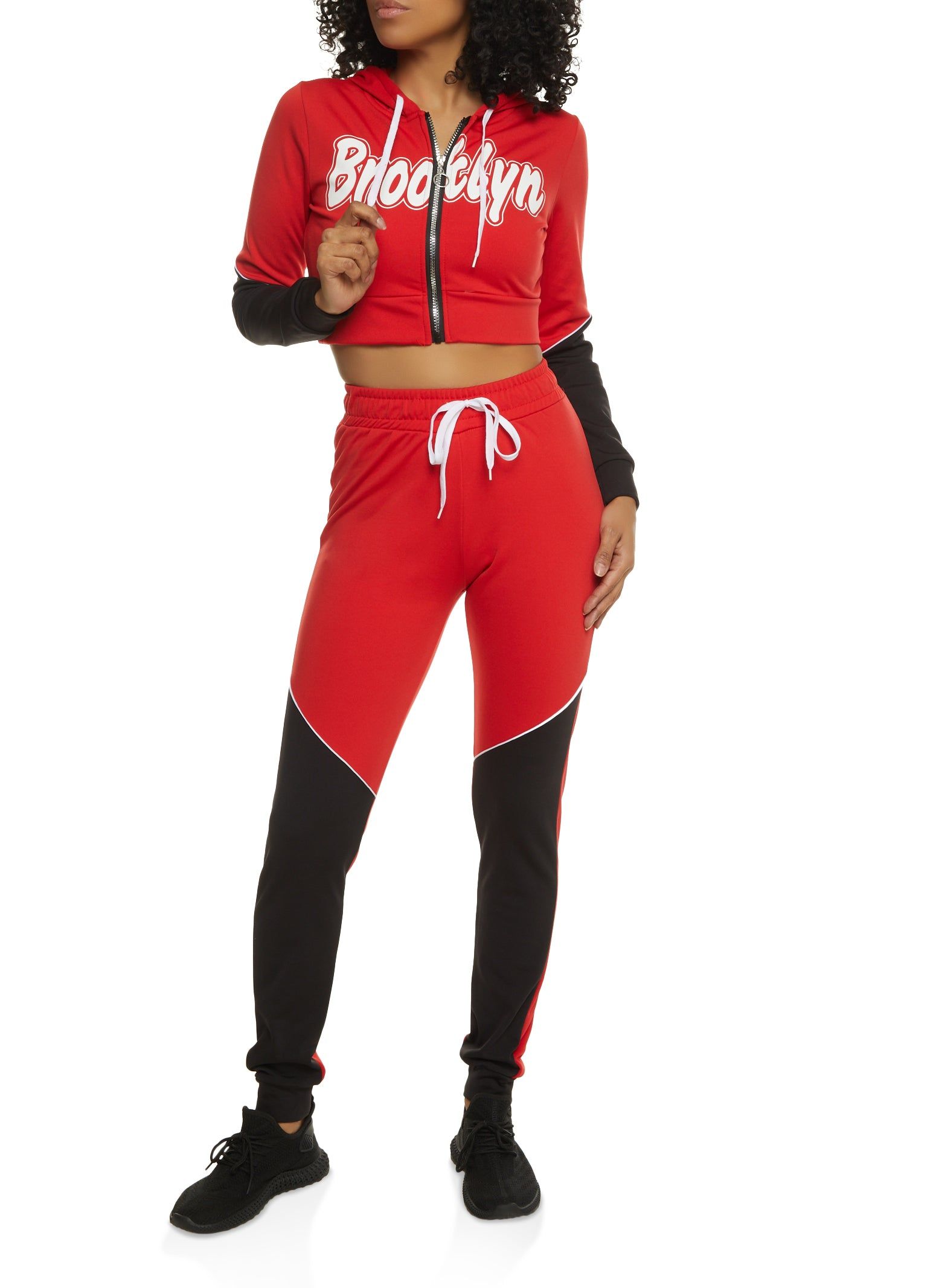 Brooklyn Zip Front Graphic Hoodie sold by Rainbow product image thumbnail 2