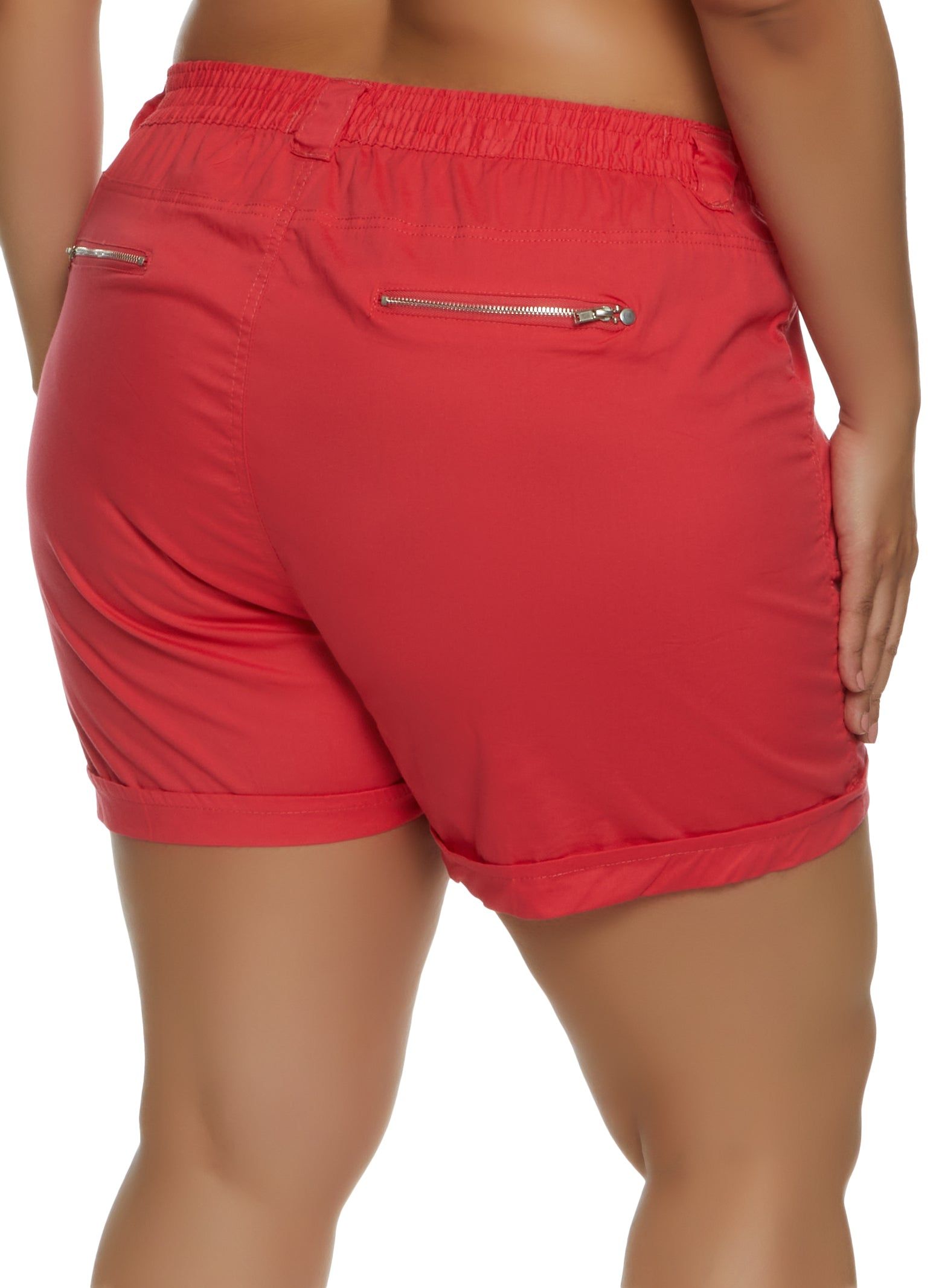 Plus Size Poplin Cuffed Cargo Shorts sold by Rainbow product image thumbnail 2