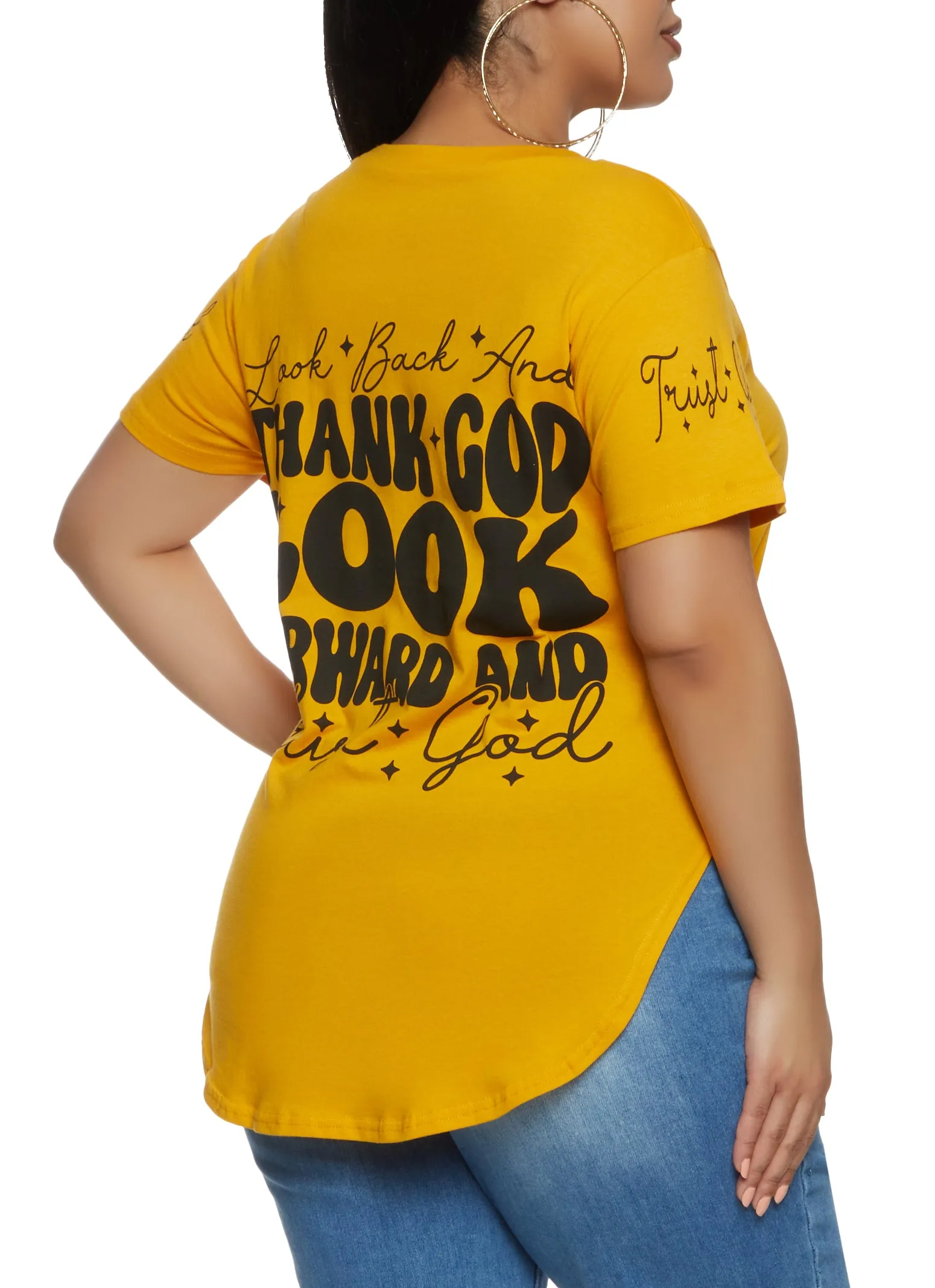 Plus Size Trust God Graphic T Shirt sold by Rainbow product image thumbnail 2