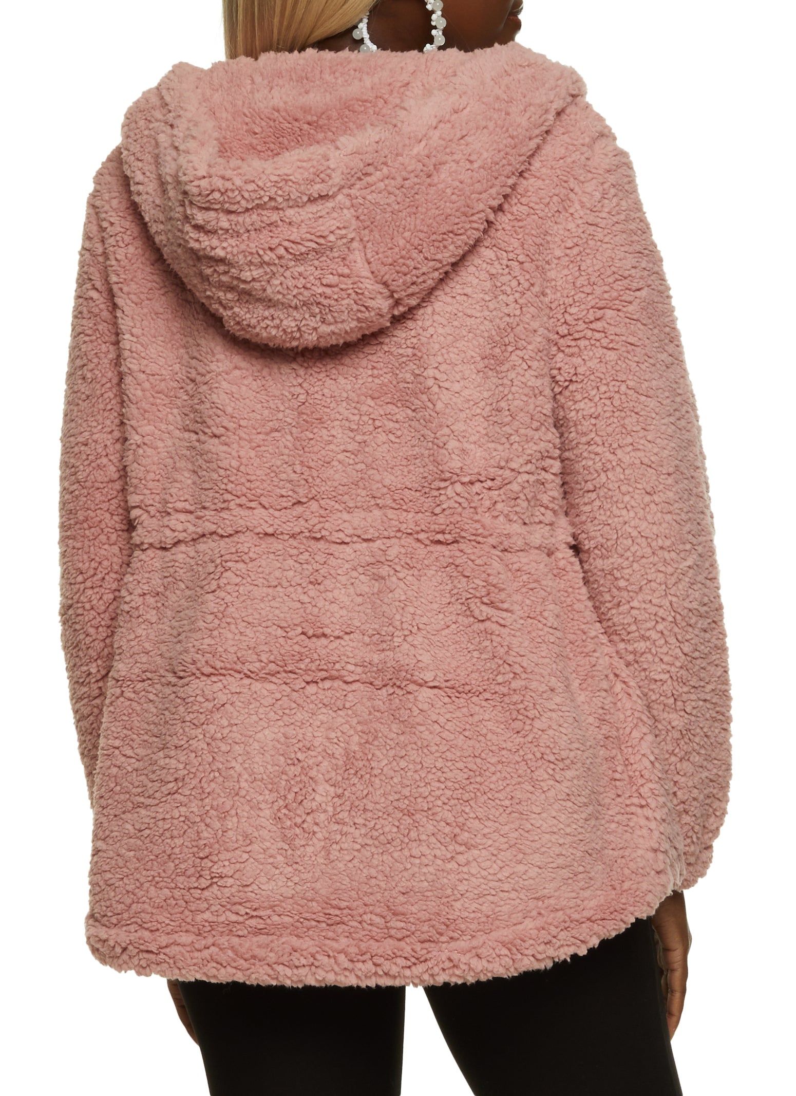 Hooded Sherpa Anorak Jacket sold by Rainbow product image thumbnail 2