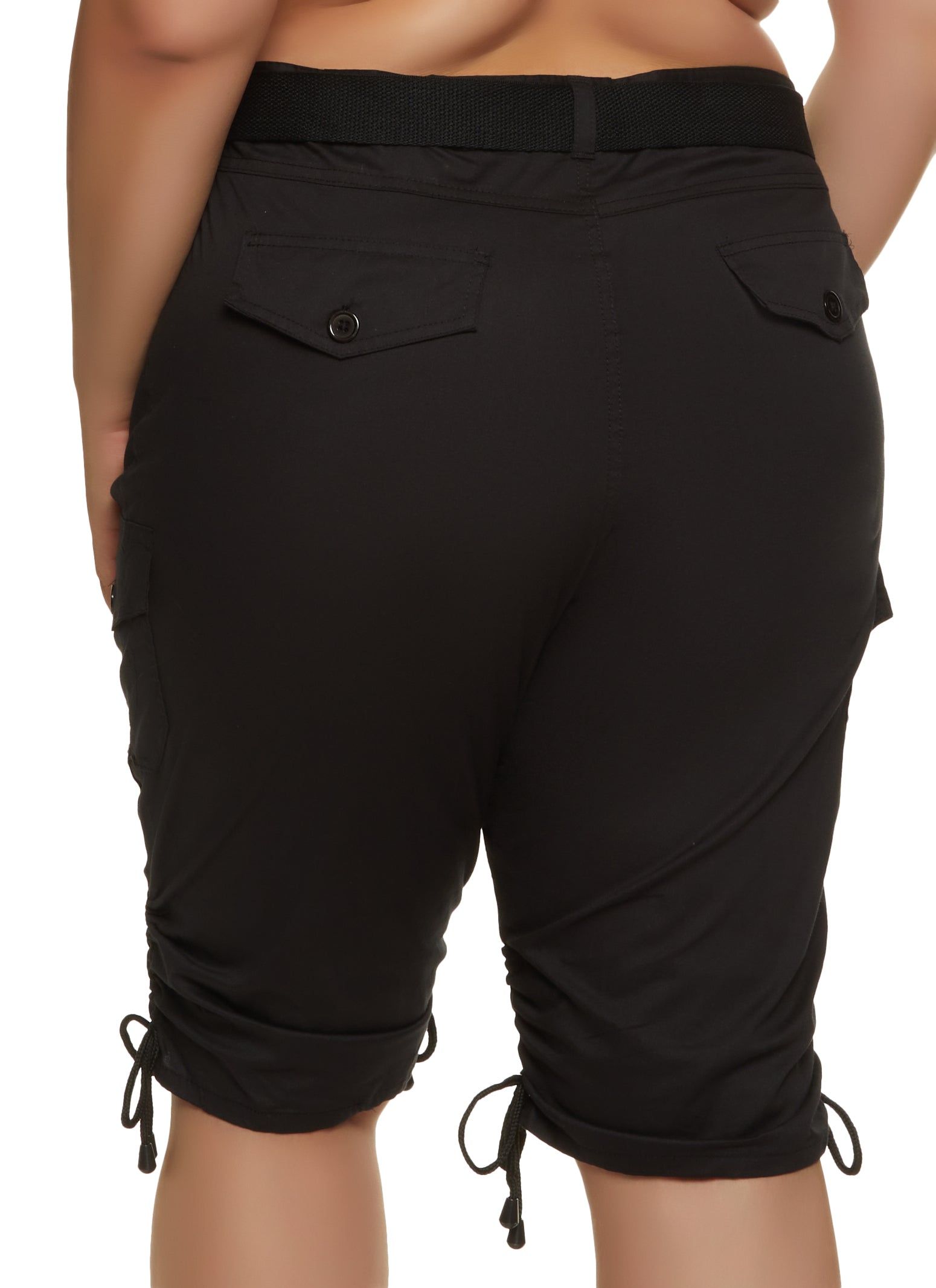 Plus Size Belted Bermuda Cargo Shorts sold by Rainbow product image thumbnail 2