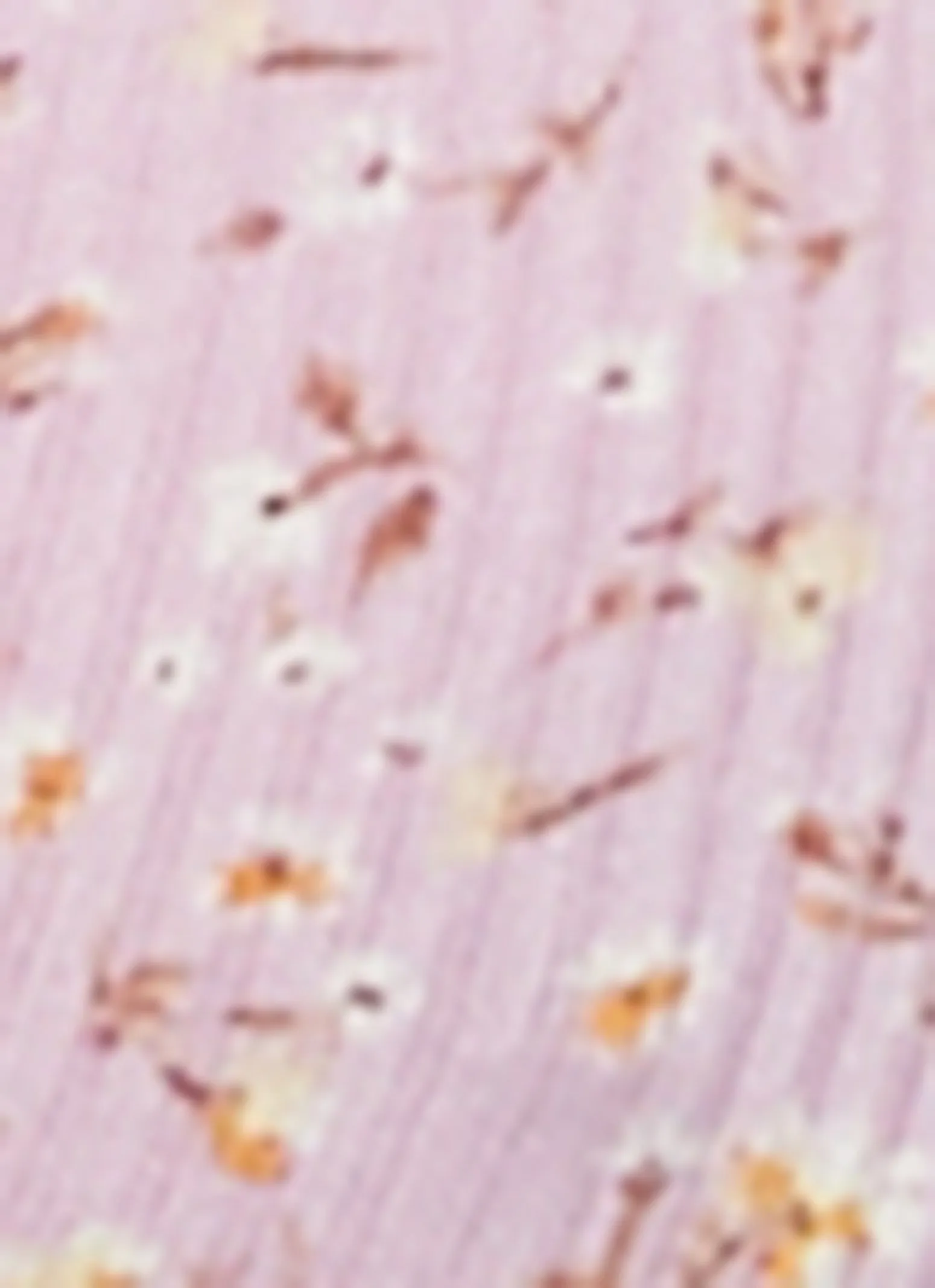 Ribbed Floral Print Twist Front Crop Top sold by Rainbow product image thumbnail 4