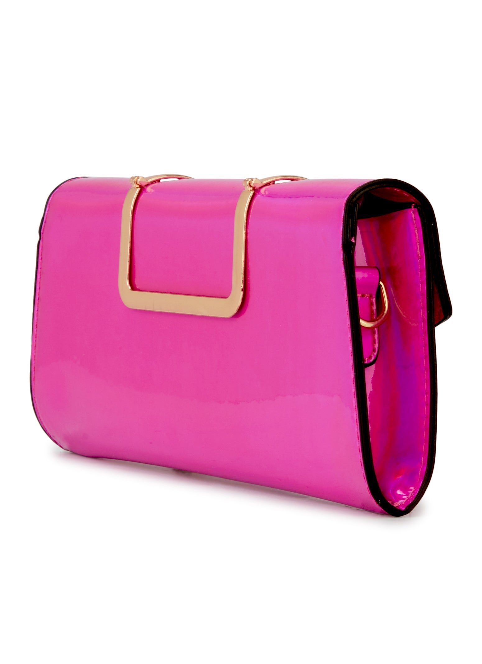 Faux Patent Leather Convertible Crossbody Clutch sold by Rainbow product image thumbnail 3