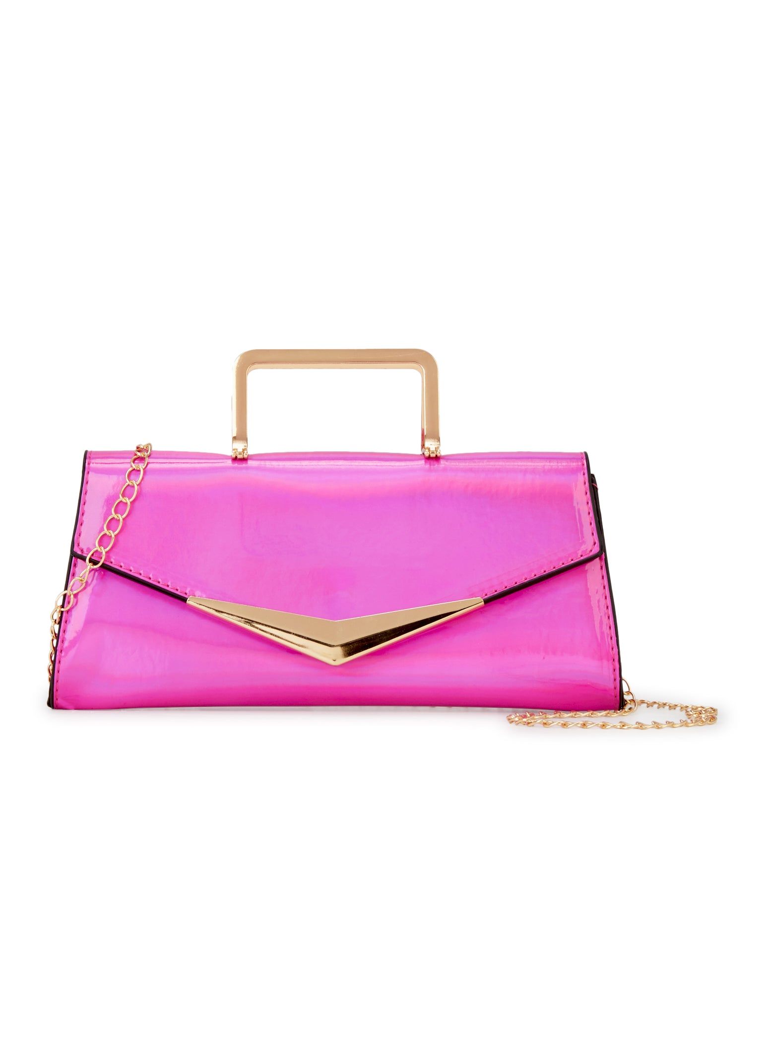 Faux Patent Leather Convertible Crossbody Clutch sold by Rainbow product image thumbnail 2
