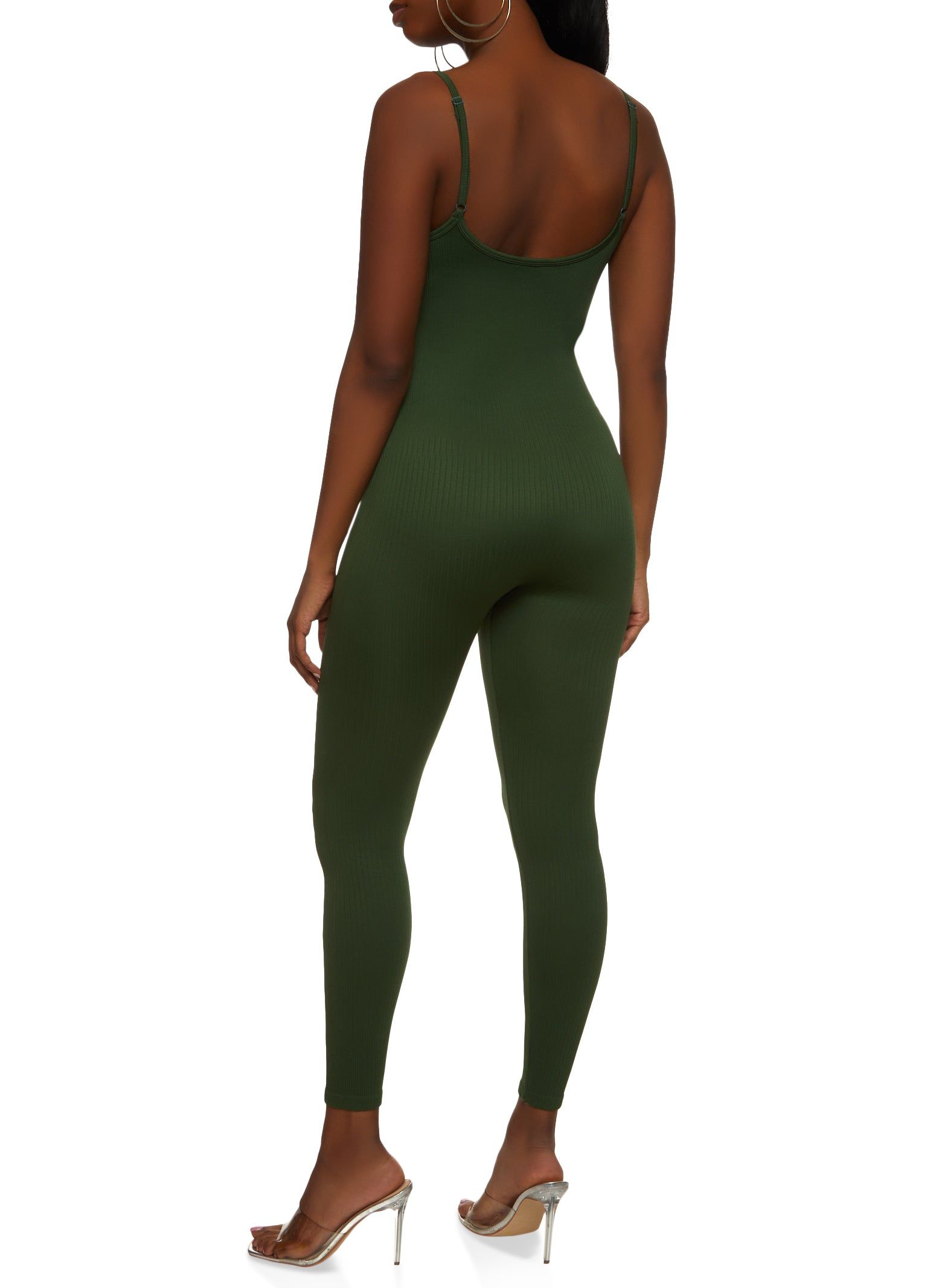 Ribbed Scoop Neck Cami Catsuit sold by Rainbow product image thumbnail 2