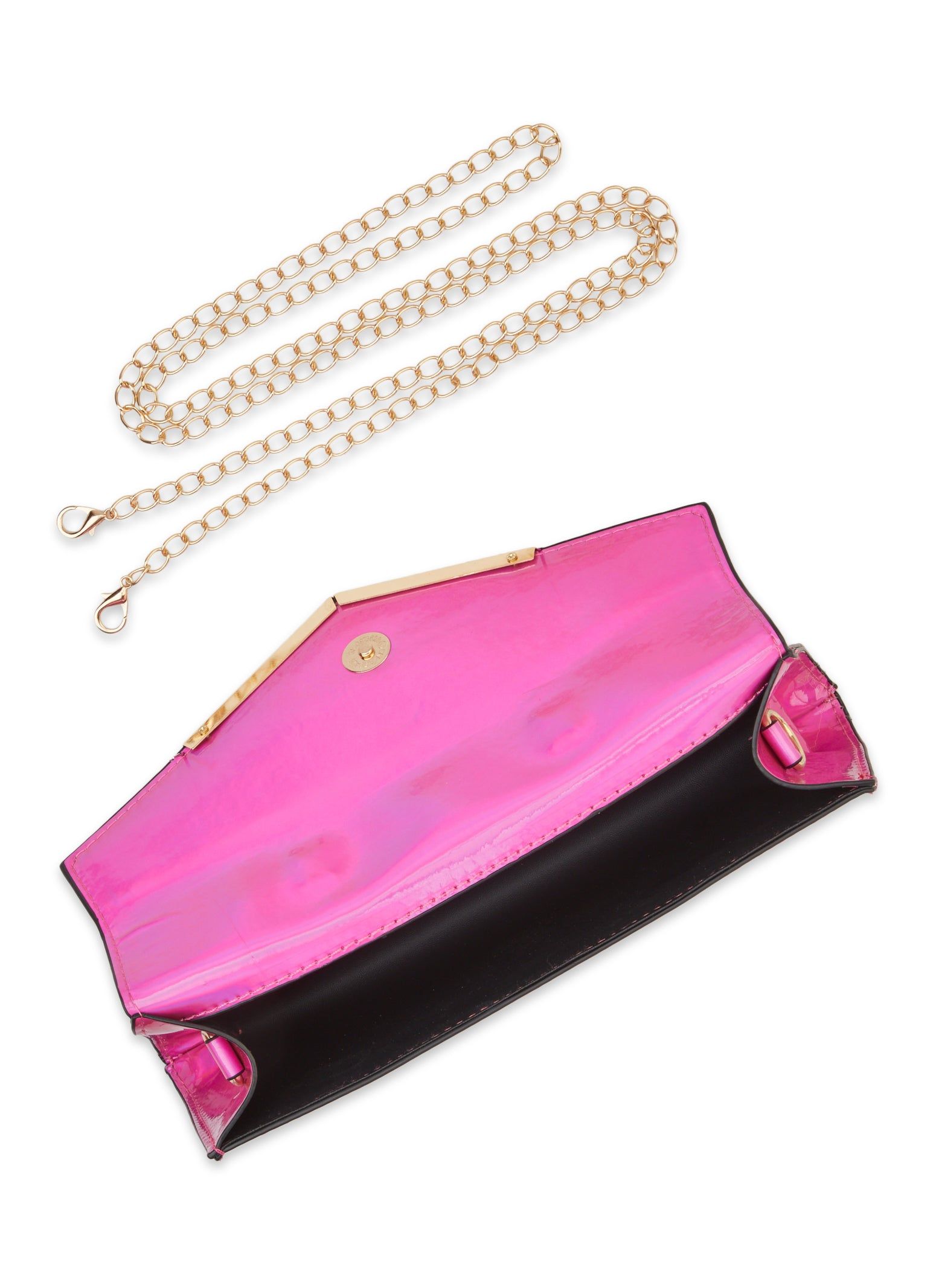 Faux Patent Leather Convertible Crossbody Clutch sold by Rainbow product image thumbnail 5