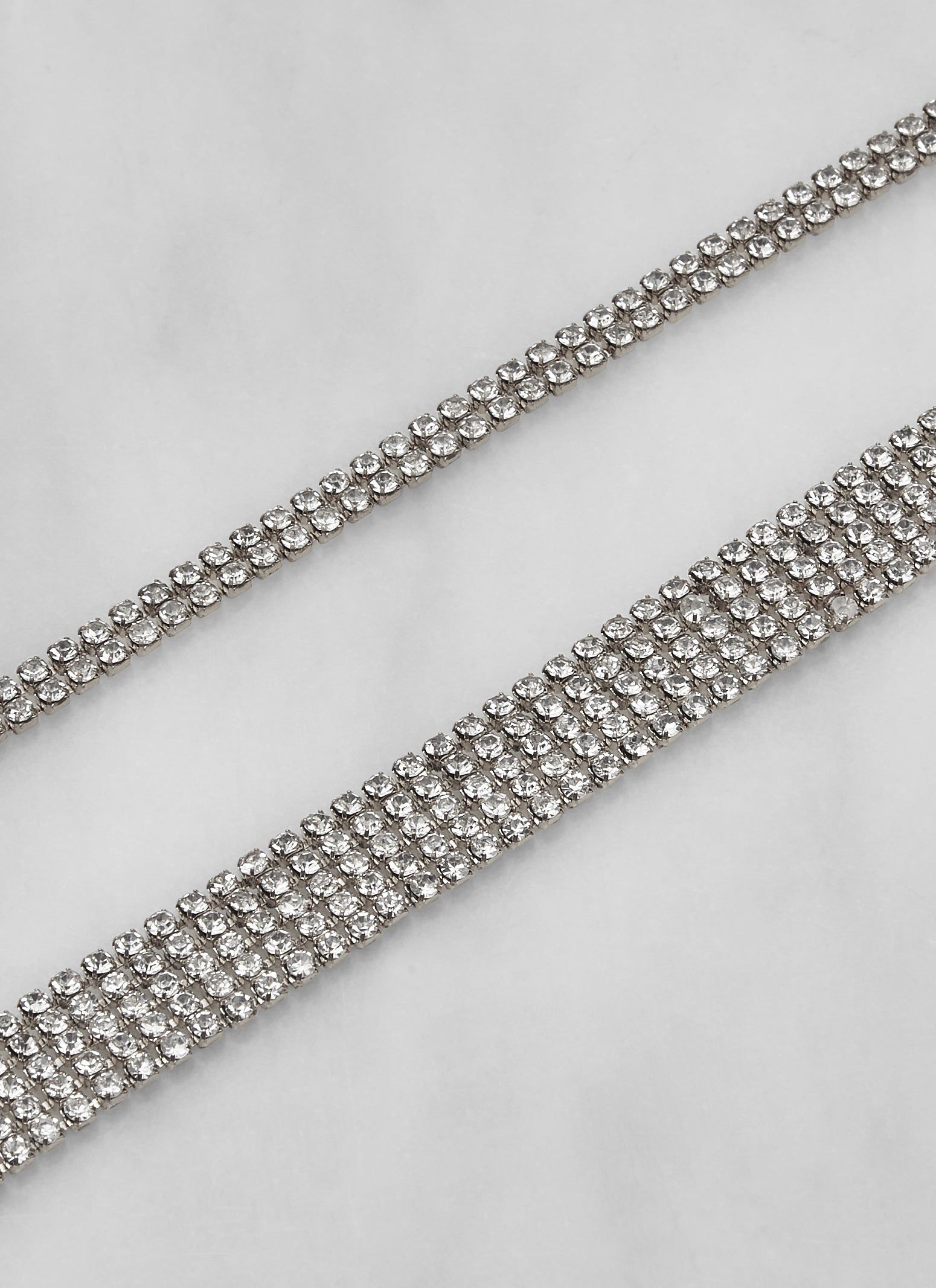 Cubic Zirconia Choker Necklace Set sold by Rainbow