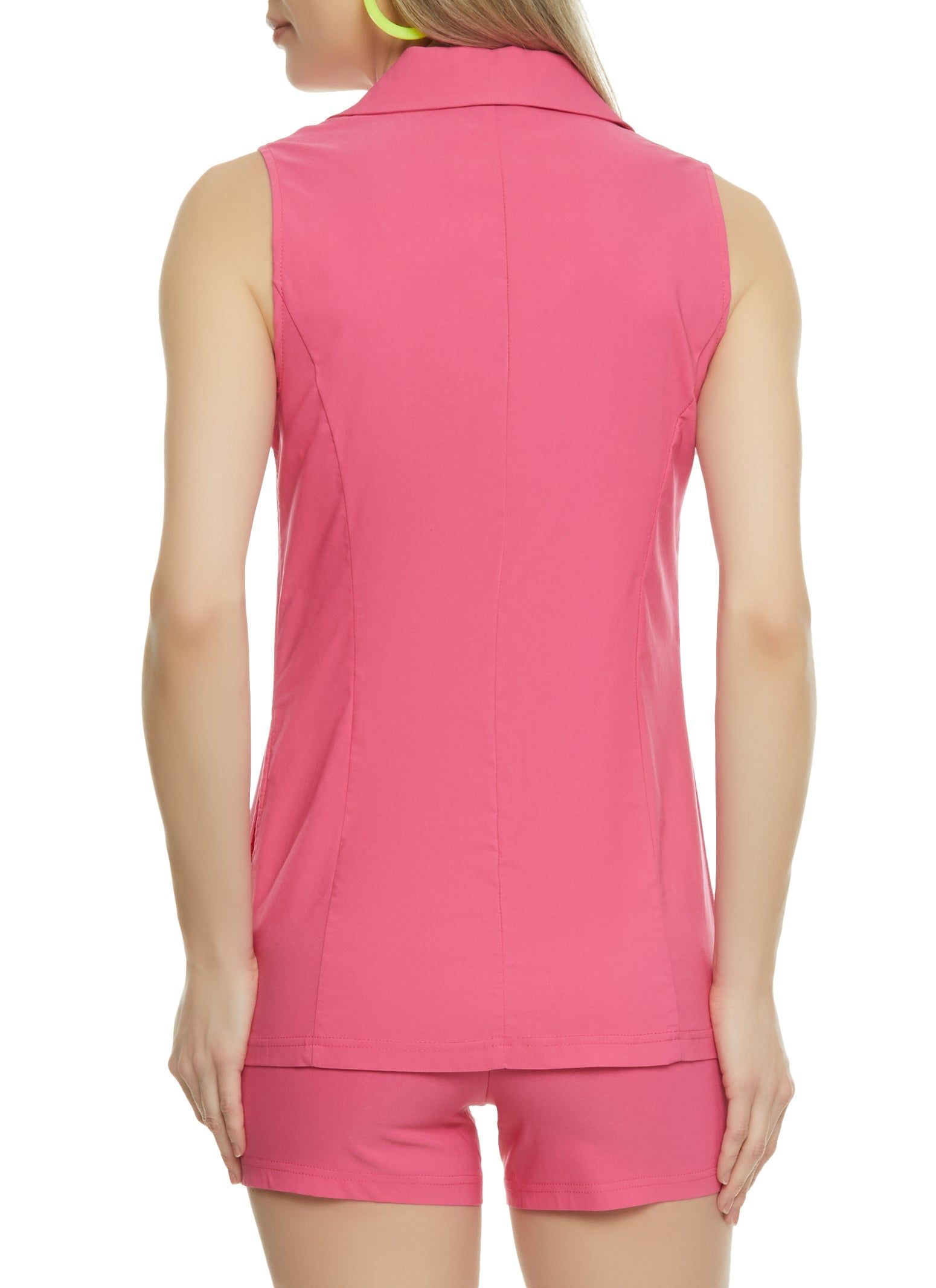 Sleeveless One Button Blazer Vest sold by Rainbow product image thumbnail 3