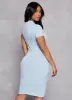 Daisy Ribbed Knit Midi T Shirt Dress sold by Rainbow