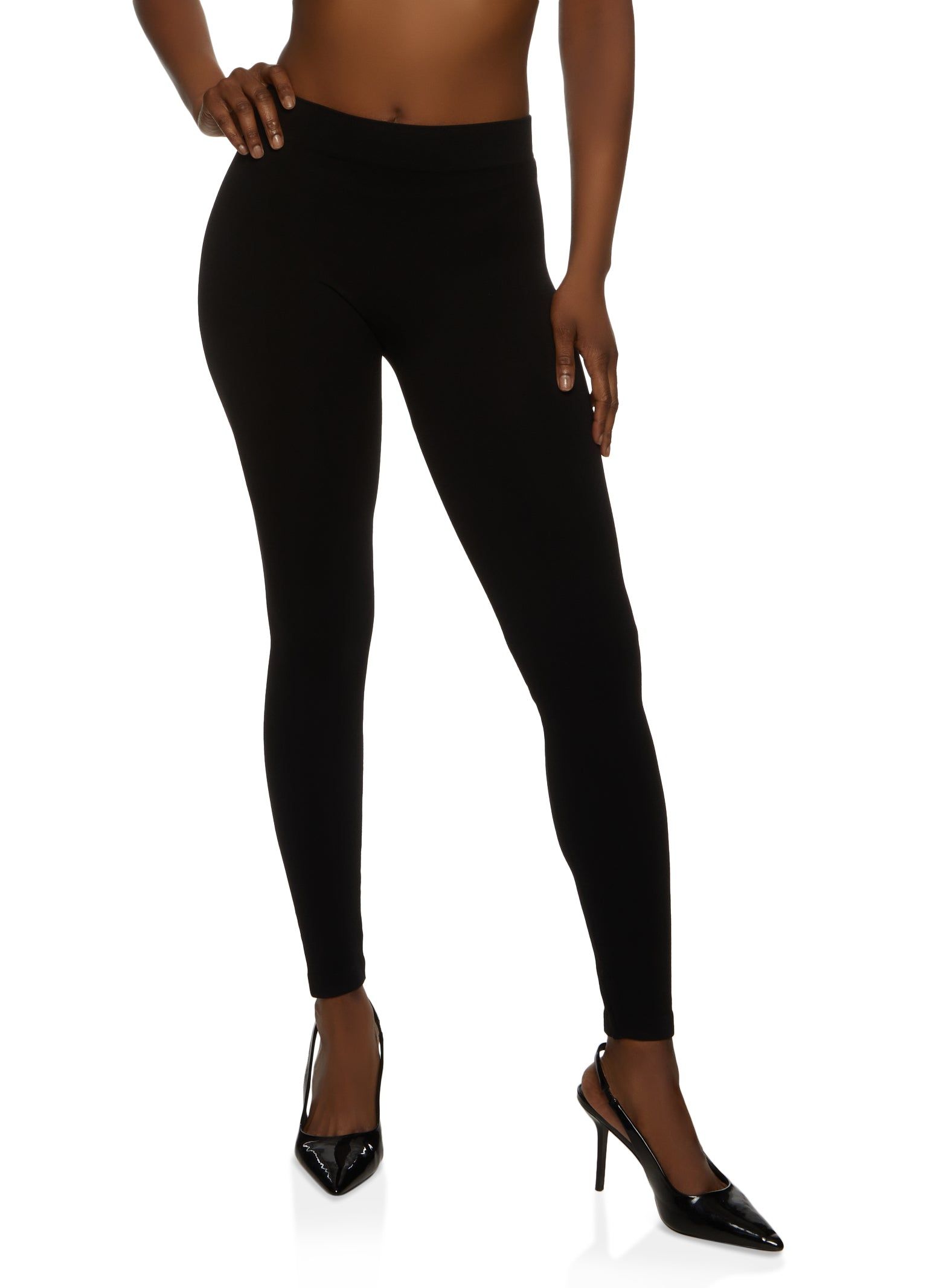High Waisted Seamless Basic Leggings sold by Rainbow
