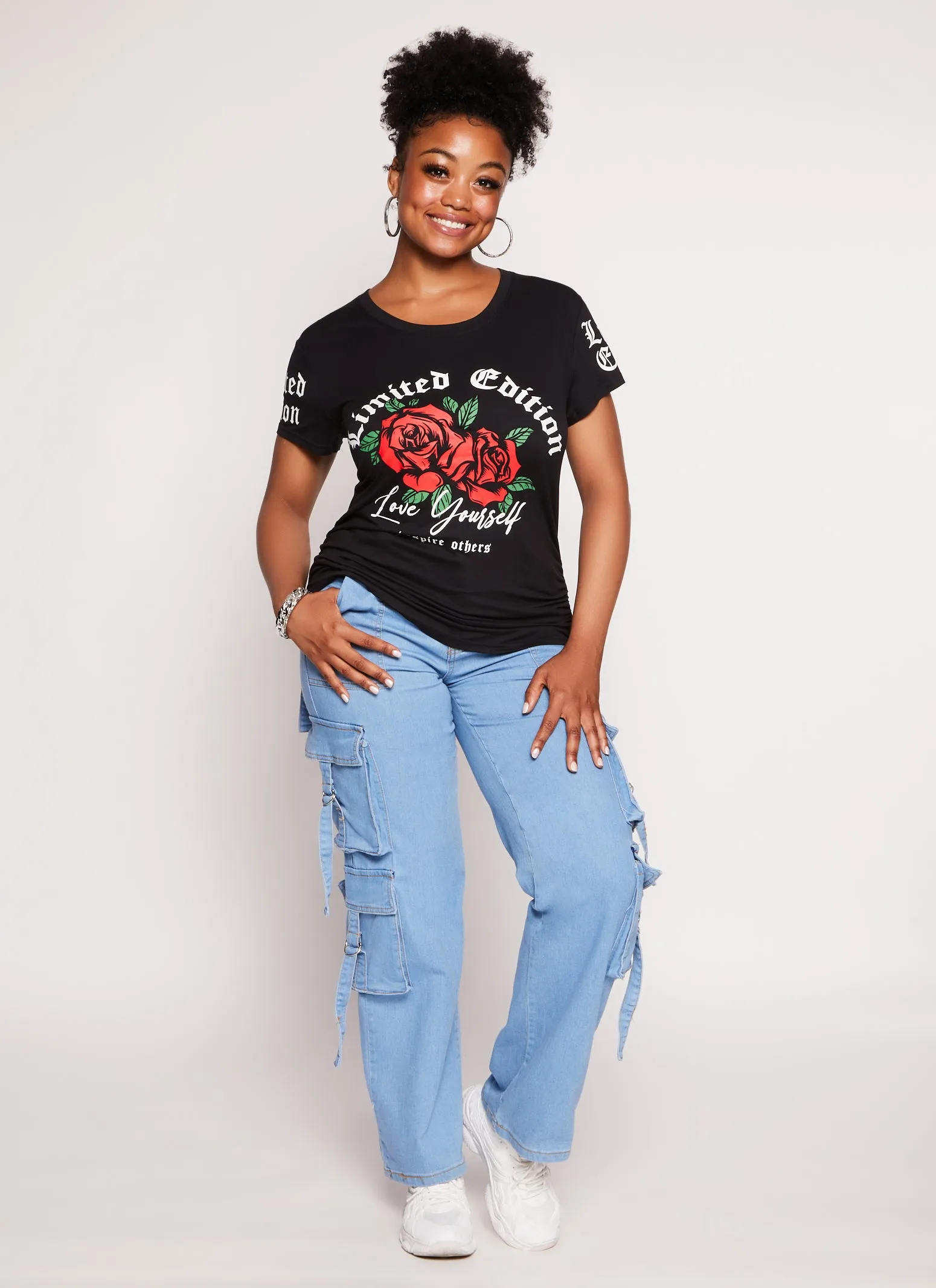 Plus Size Limited Edition Rose Graphic Tee sold by Rainbow product image thumbnail 2