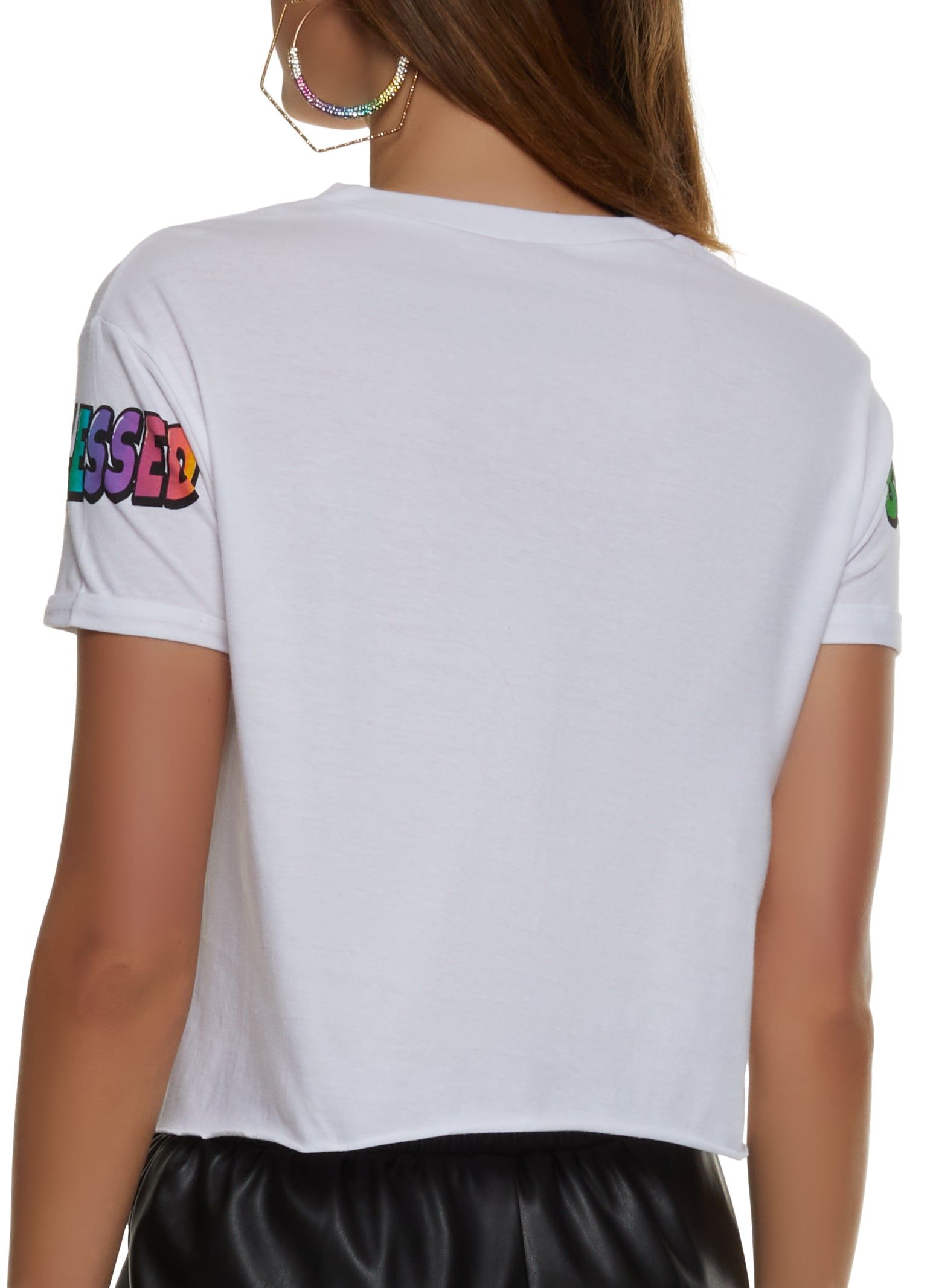 Blessed Notch Neck Graphic Tee sold by Rainbow product image thumbnail 2