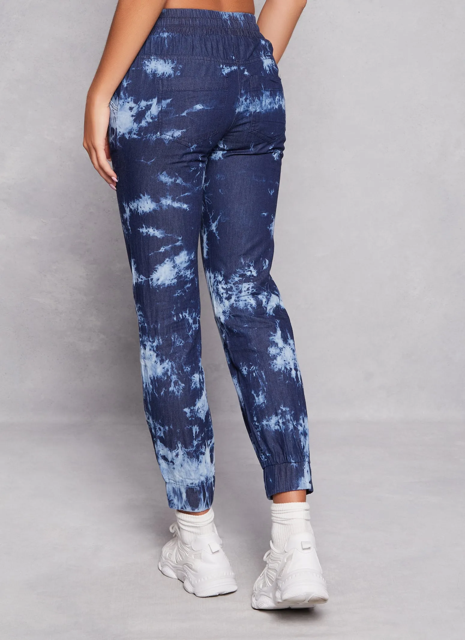 Tie Dye High Waist Drawstring Joggers sold by Rainbow product image thumbnail 3