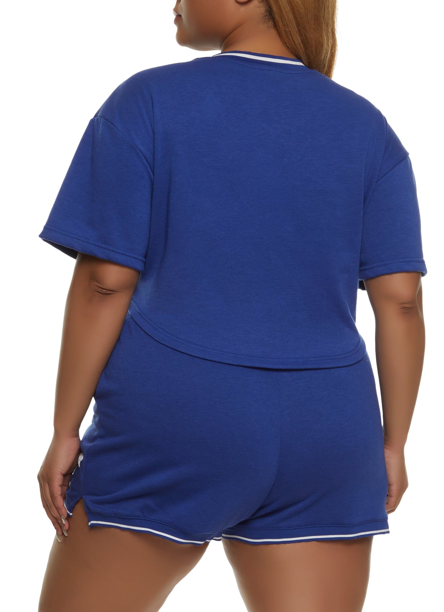 Plus Size Dont Forget To Live Cropped Graphic Tee sold by Rainbow product image thumbnail 3