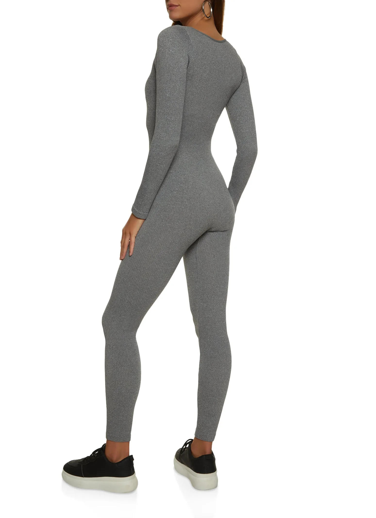 Notch Neck Long Sleeve Catsuit sold by Rainbow product image thumbnail 2