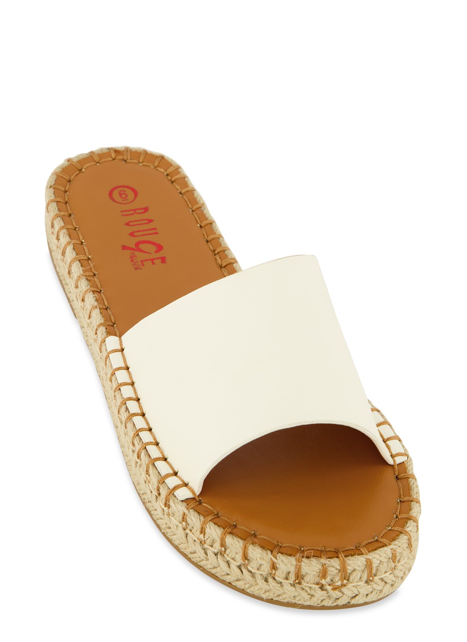 Espadrille Trim Slide Sandals sold by Rainbow