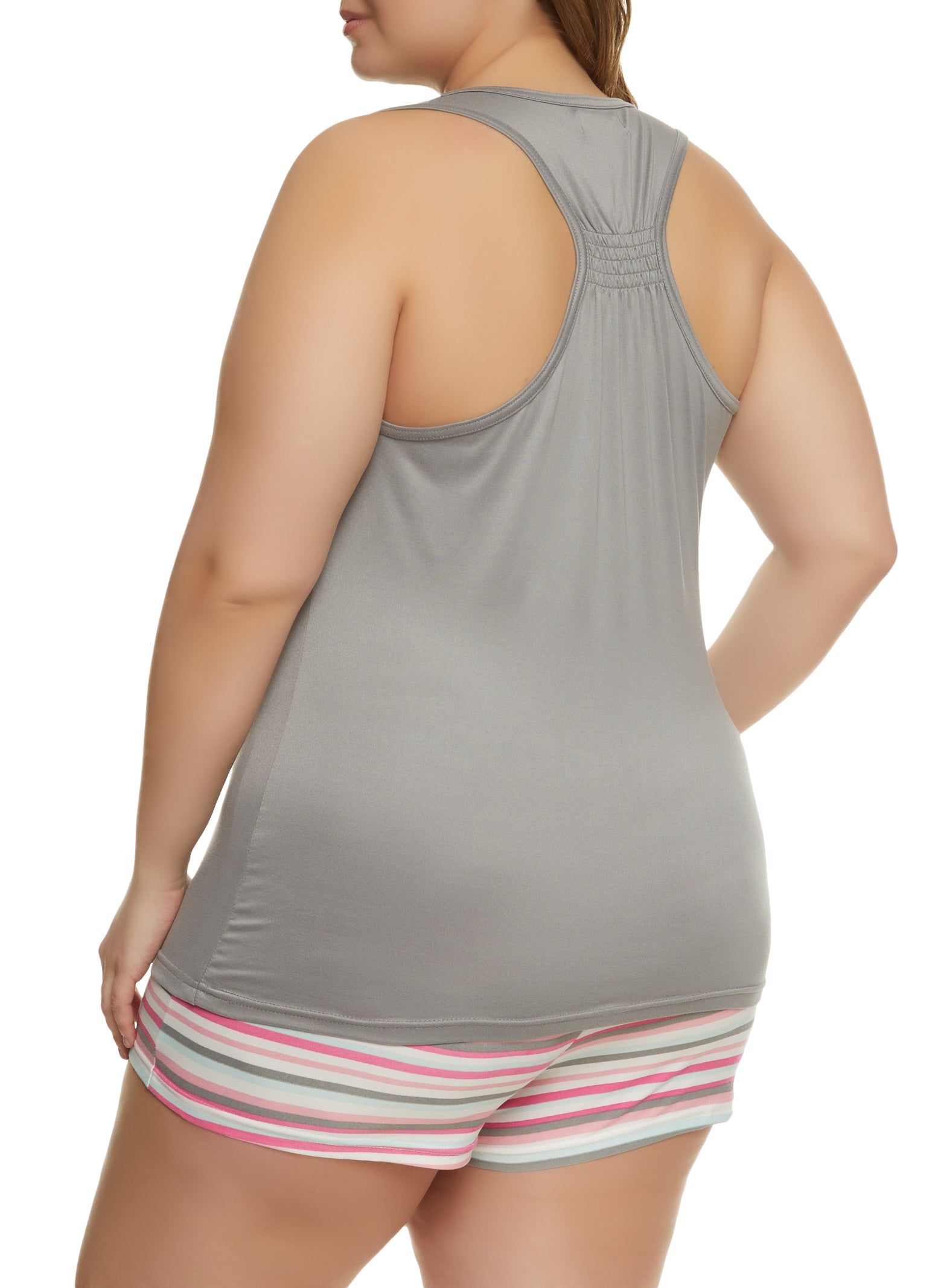Plus Size My Kind of Day Graphic Pajama Tank Top and Shorts sold by Rainbow product image thumbnail 2