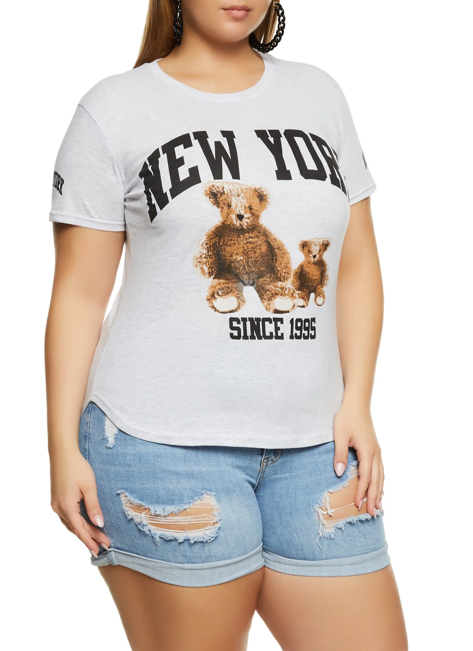Plus Size New York Since 1995 Bear Graphic Tee sold by Rainbow product image thumbnail 2
