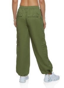 Twill Drawstring Cargo Pants sold by Rainbow