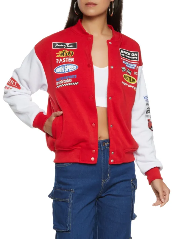 Street Racing Varsity Jacket sold by Rainbow